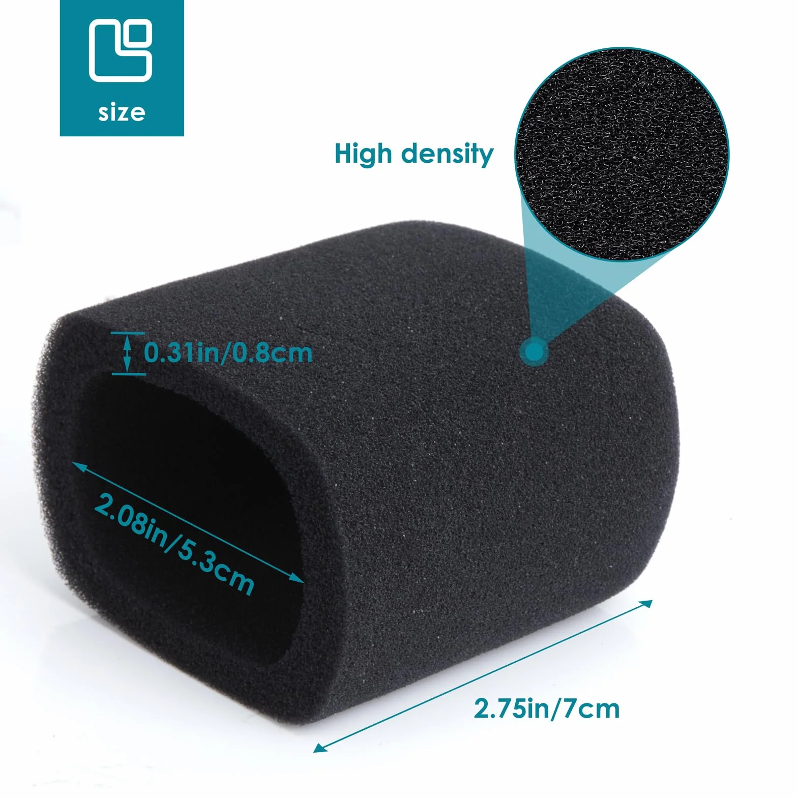 Filtr pop dla AM8 - Mikrofonowa pianka antywiatrowa Pop Filter Zgodny z mikrofonem Fifine AM8 Ochrona akustyczna Tłumi dźwięki S i T, kurz i ślinę, chroni od YOUSHARES