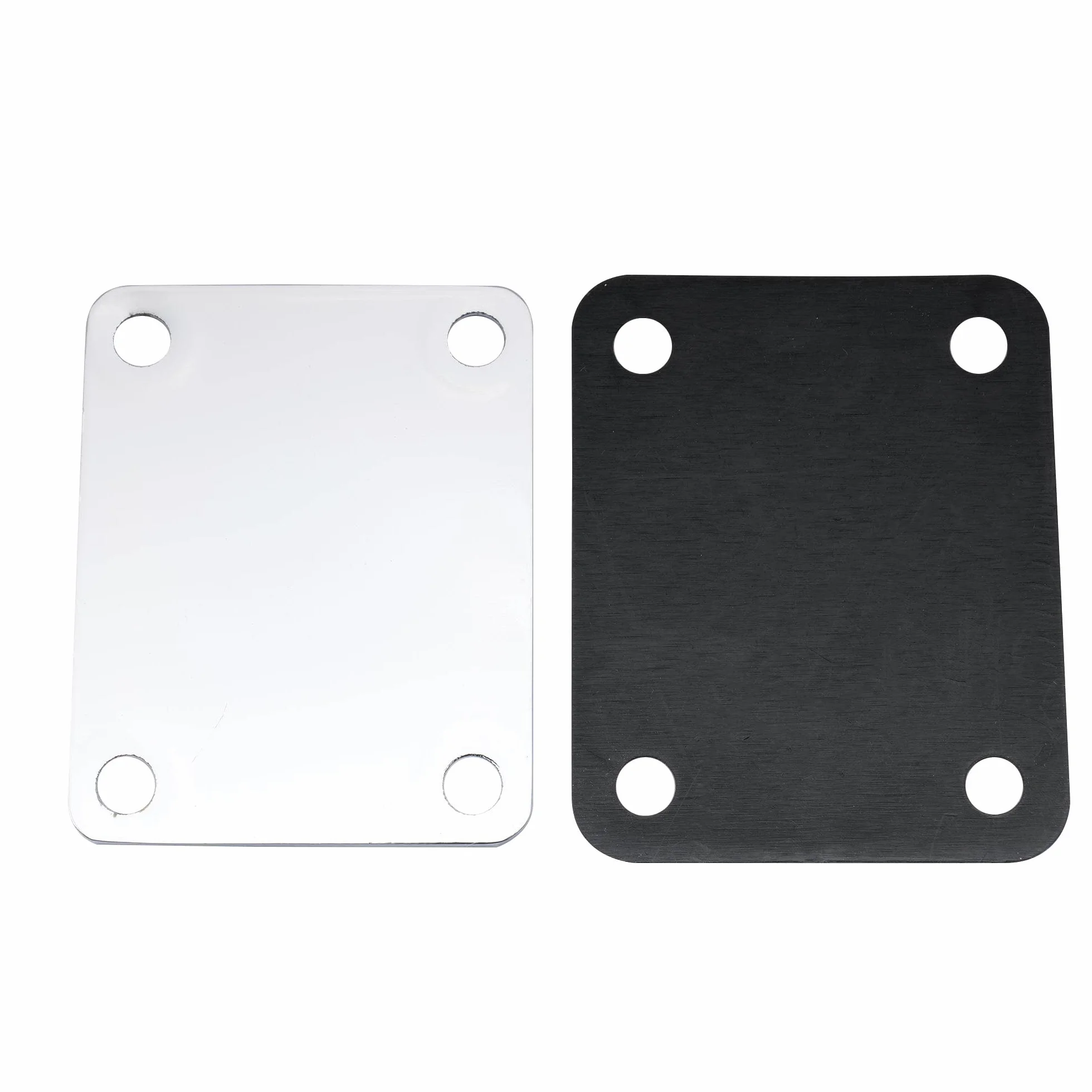 Musiclily Metal Płytka Mocowania Gryfu Gitara Neck Plate do Gitary Elektrycznej Basu Fender, Chrom