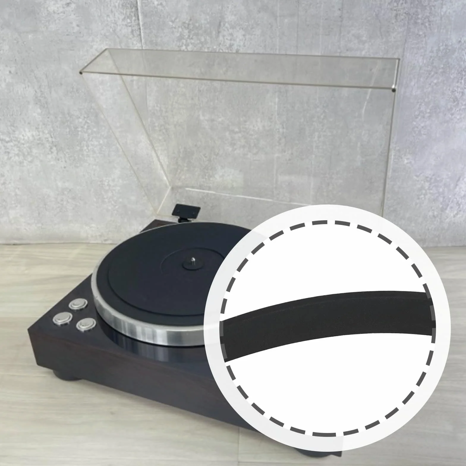 Pasek napędowy gramofonu 870 x 6 x 0,8 mm kompatybilny z AIWA PX-E800