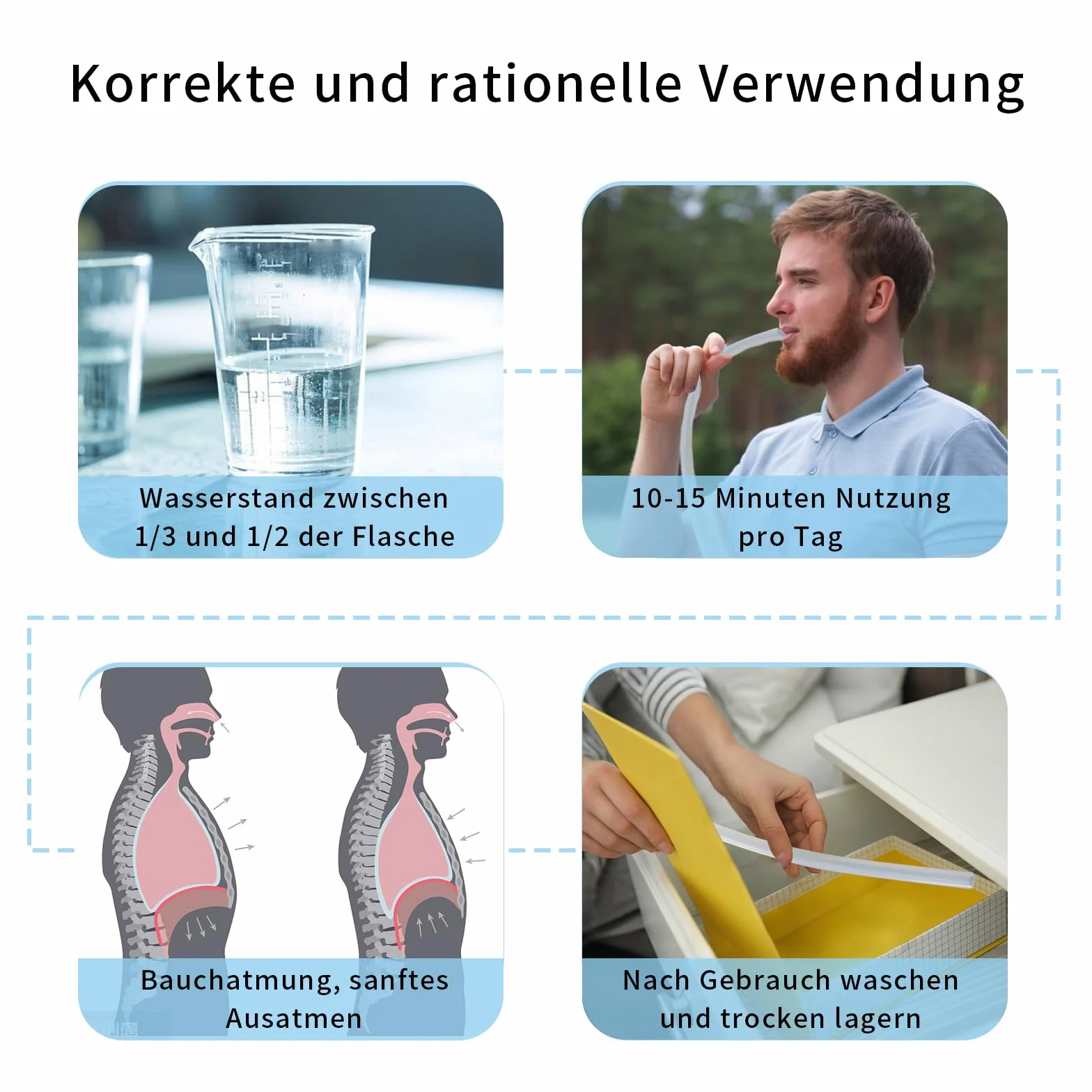 Mellbree Voice wąż silikonowy do terapii głosu i treningu głosu – idealny do logopedii, rehabilitacji mowy i profesjonalnej pielęgnacji głosu (przezroczysty, tylko 1 wąż silikonowy)