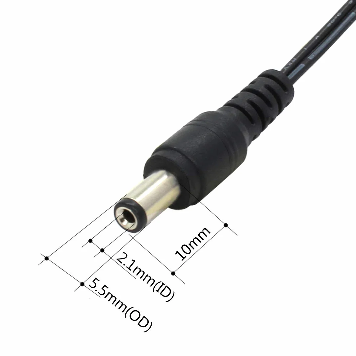 2-pak DC 9 V 1 A adapter zasilający, wtyczka 5,5 mm x 2,1 mm, średni dodatni