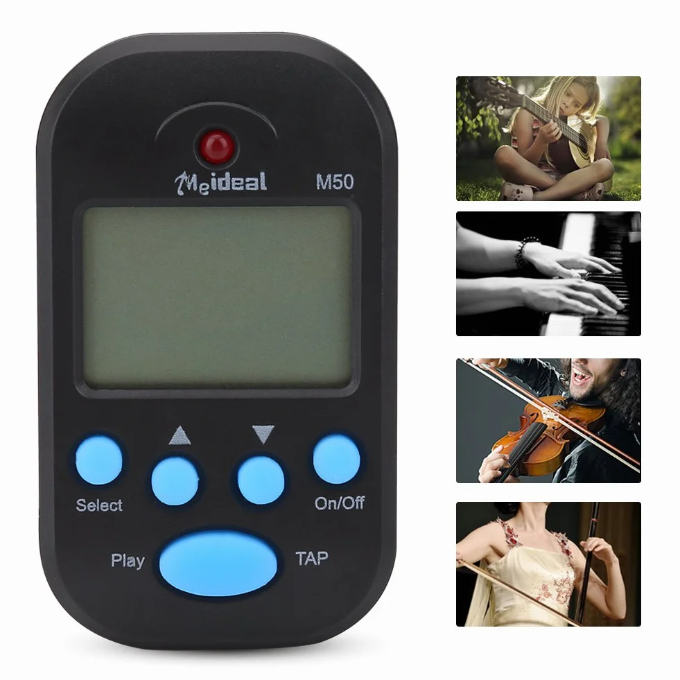 Dilwe Metronome Wielofunkcyjny cyfrowy metronom Beat Metronom na fortepian, skrzypce, gitarę