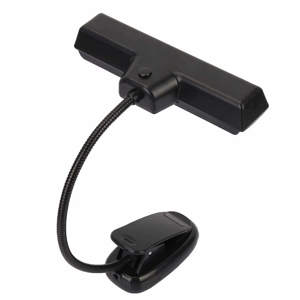 Regulowany klips do stojaka muzycznego, elastyczna lampa LED do uniwersalnego akcesorium instrumentalnego, trwała konstrukcja zaciskowa do fortepianu, orkiestry, biurka, domu, szkoły