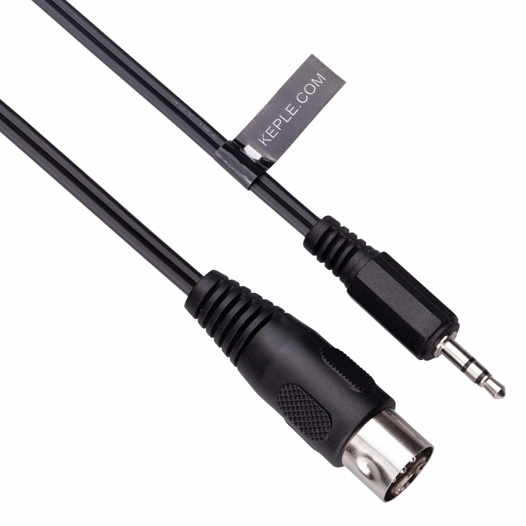 Kabel audio 5-DIN MIDI na 3,5 mm AUX TRS gniazdo audio, 5-biegunowy na 3,5 mm, wtyczka stero, kompatybilny ze smartfonami, notebookami PC, wzmacniaczami, HI-FI, obsługuje analogowy sygnał dźwiękowy 1