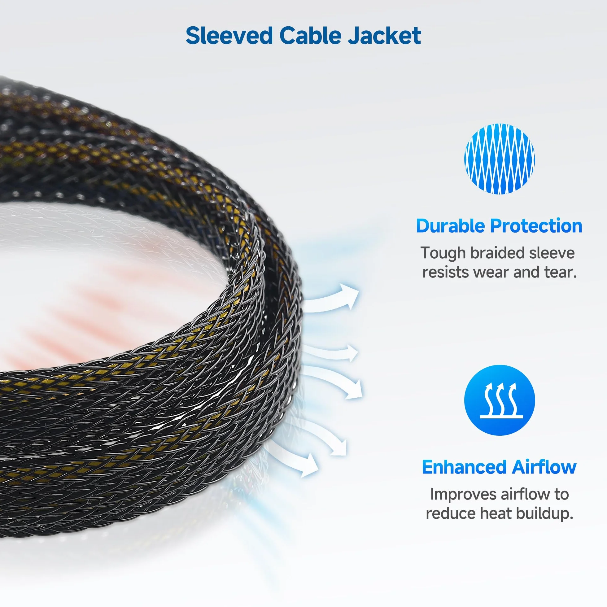 Cable Matters 2-pak, przedłużacz procesora EPS 8-pinowy, męski na żeński, 25 cm, zasilacz ATX