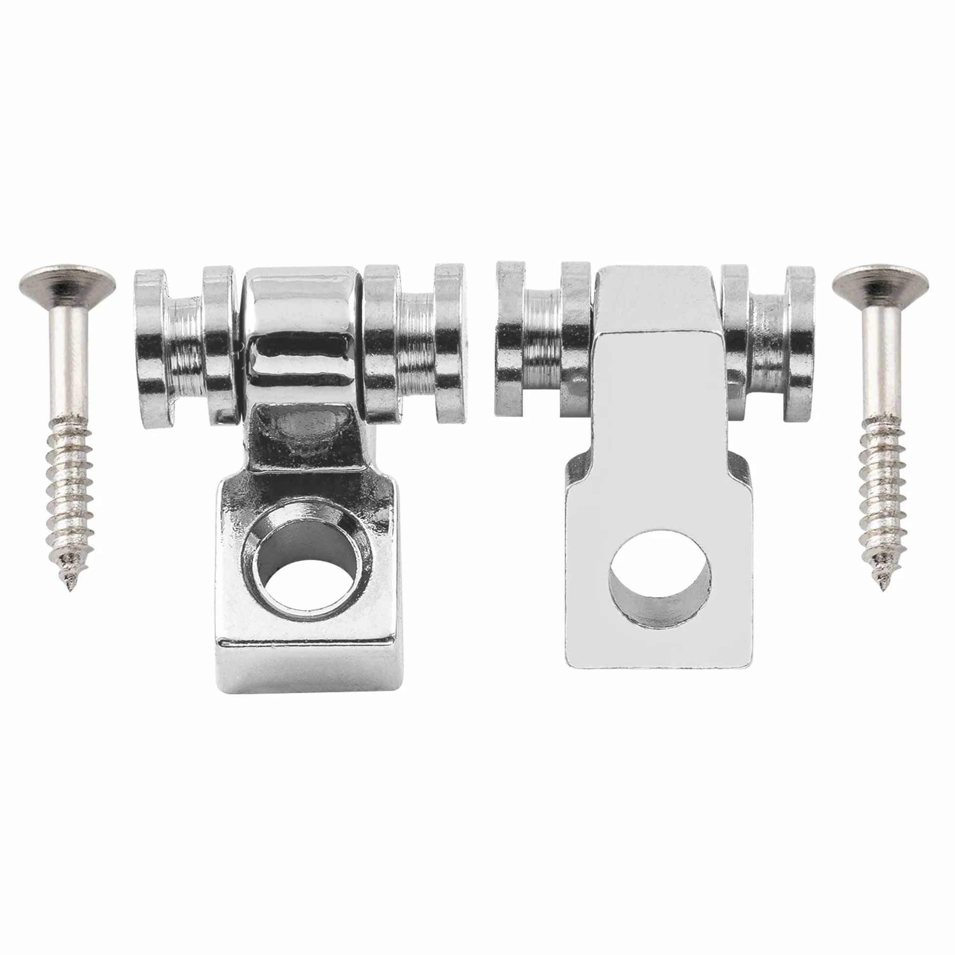Musiclily Rolki Docisk Strun Roller String Guides String Trees Retainers do Gitary Elektrycznej Fender Strat Tele, Chrom (4 szt.)
