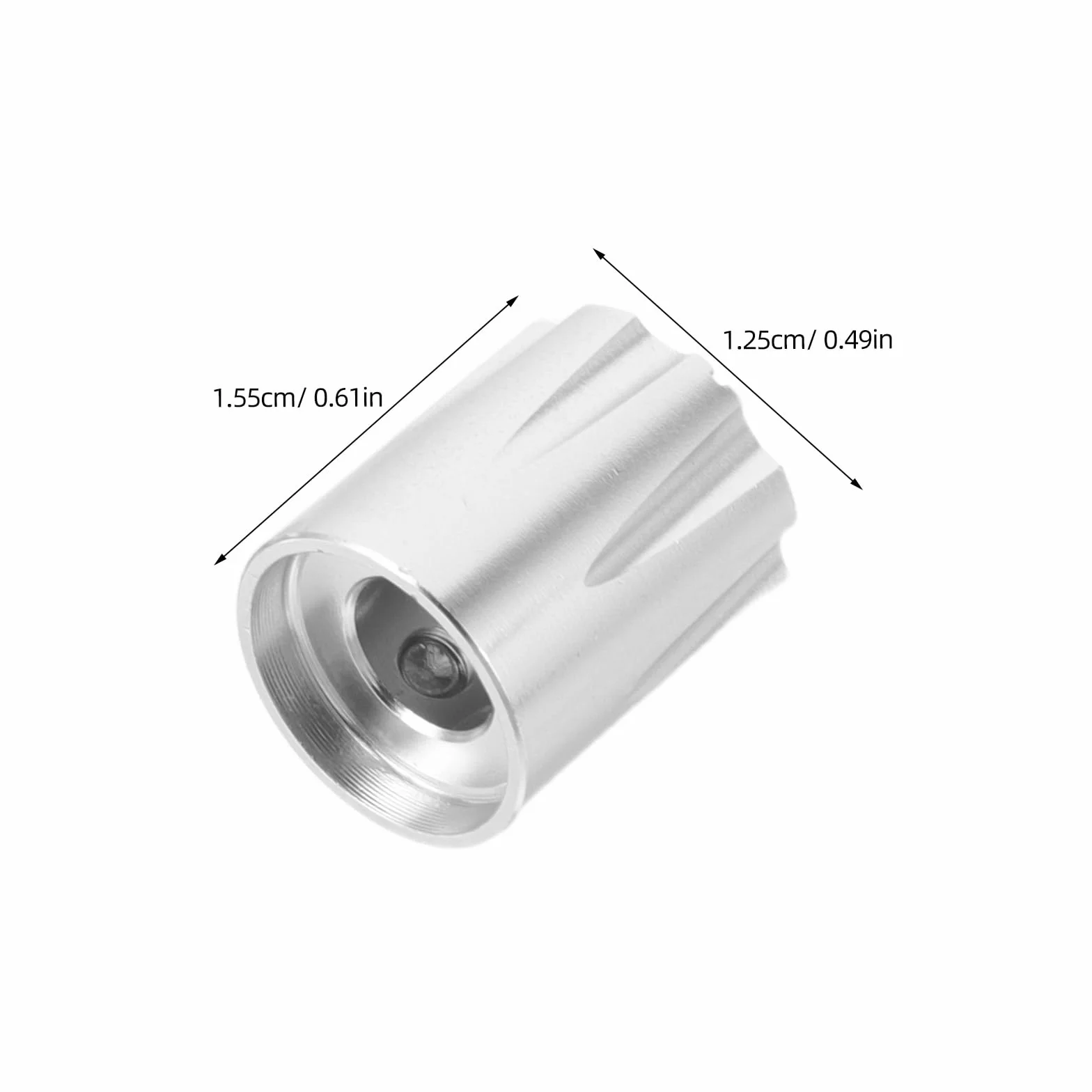 ibasenice 3 Sztuki Metalowe Pokrętła Potencjometru Do Gitary Elektrycznej Szt Aluminiowe Pokrętła Sterujące Głośnością i Tonem Srebrne Nasadki Do Wzmacniaczy Basowych i Efektów Gitarowych