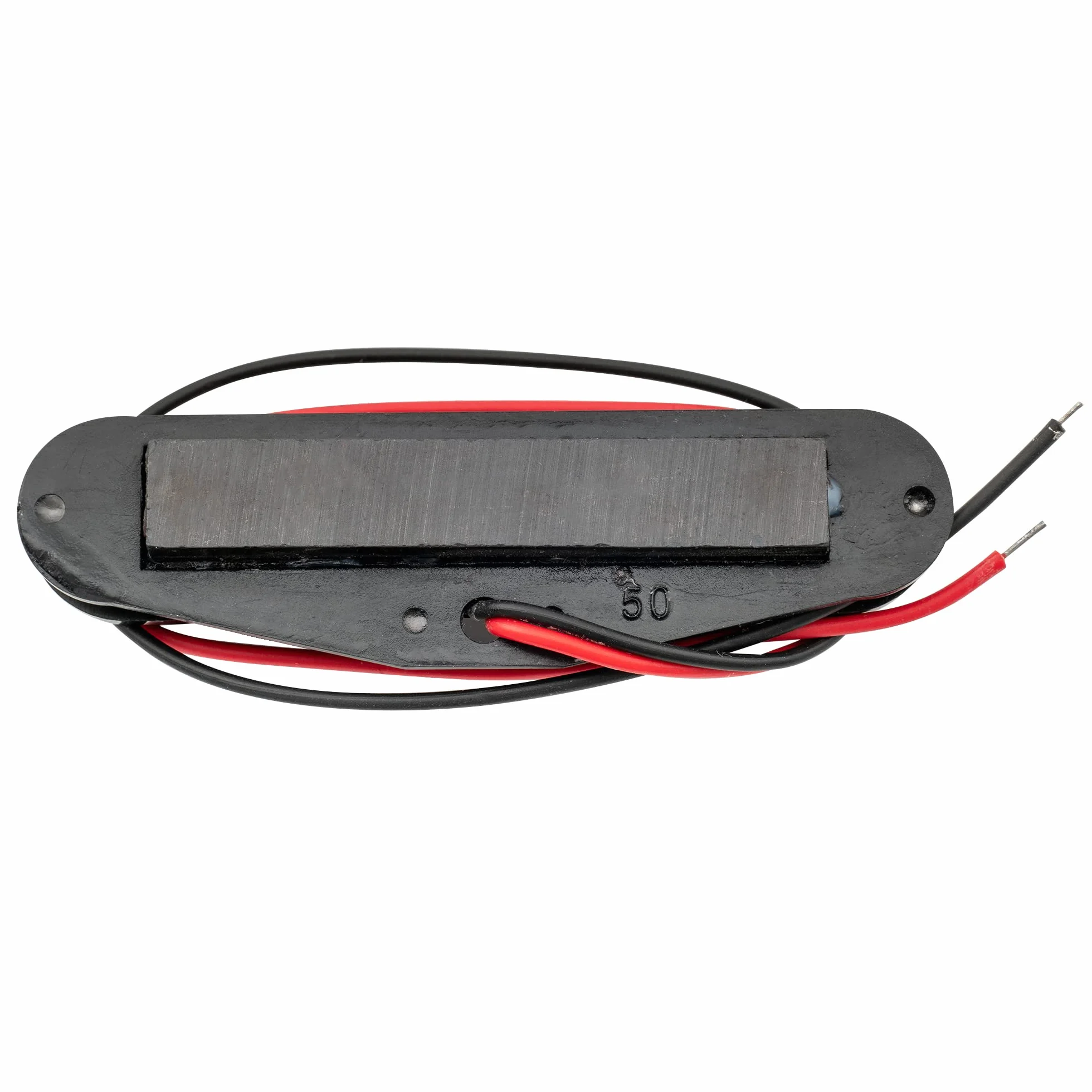 Musiclily 50mm Single Coil Przetwornik Strat Pickup Middle do Gitary Stratocaster, Czarny