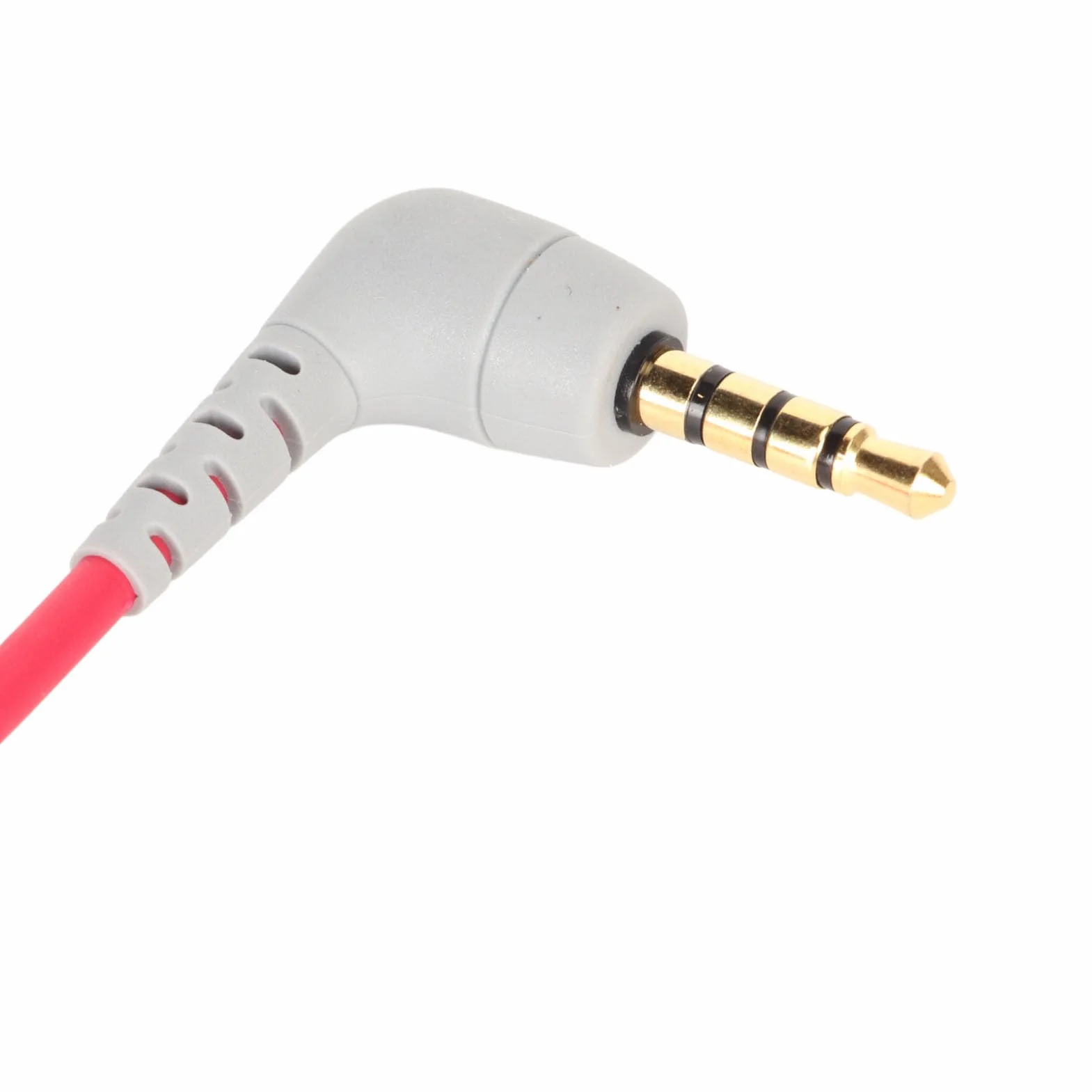 Kabel Krosowy Mikrofonowy 3,5 Mm TRS do TRRS, Kątowy Kabel Mikrofonowy z Wtyczkami Męski-męski do RODE SC7, do Videomicro, do Wireless Go, do Videomic Pro+ itp.