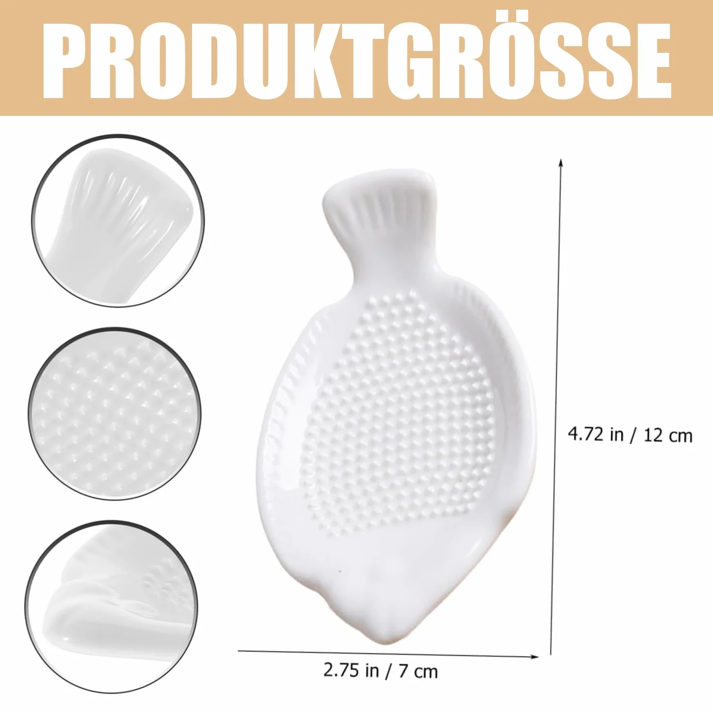 Tarka ceramiczna w kształcie ryby, ceramiczna tarka do imbiru, dostarczana ze szczotką, tarka do czosnku, owoców, tarki do warzyw, imbiru, czosnku, cebuli