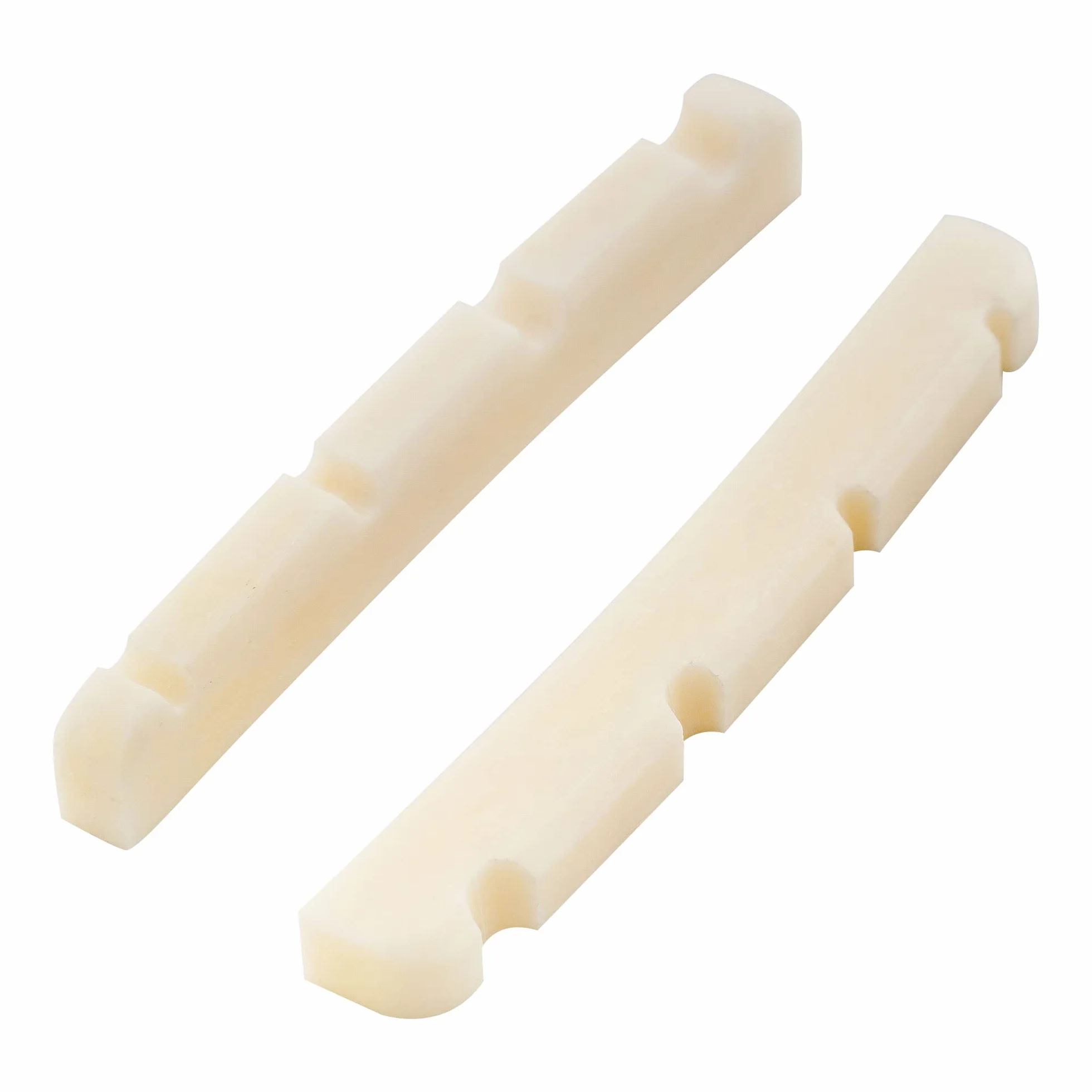 Musiclily Pro Kość Siodełko J Bass Nut do Gitary Basowej 4-strunowej typu Jazz Bass,39,9x3,2x4,8mm (2 szt)