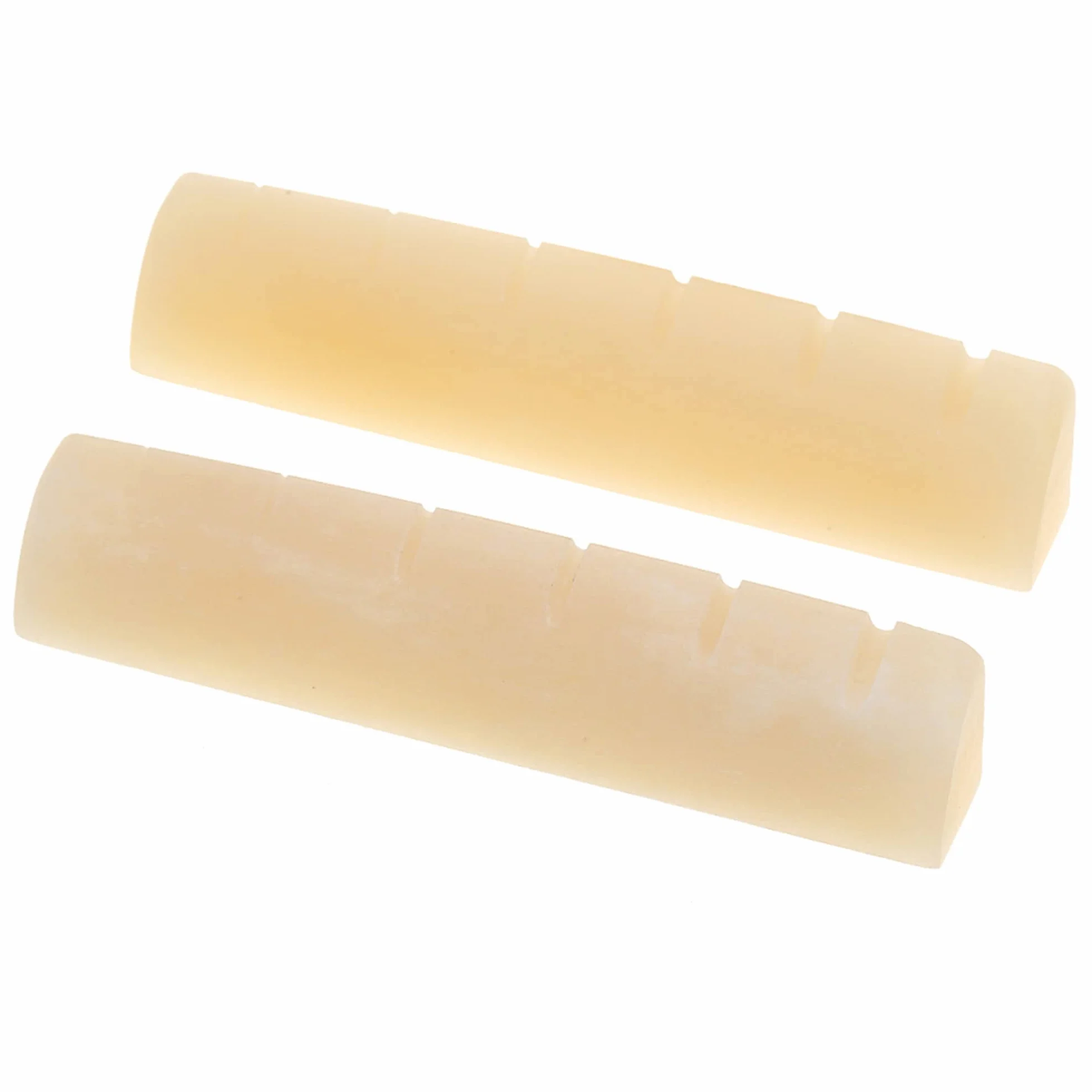 Musiclily Pro 43.99mm Siodełko Bone Nut do Les Paul Gitary Elektrycznej/Akustycznej 6 Strun Epiphone Pre-2014, Niebielone (2 szt.)