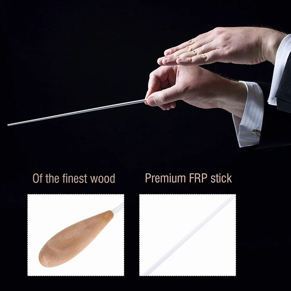 Eujgoov Musical Baton Gruszka Wood Handle Music Baton Conducting Baton Music Conductor Batons