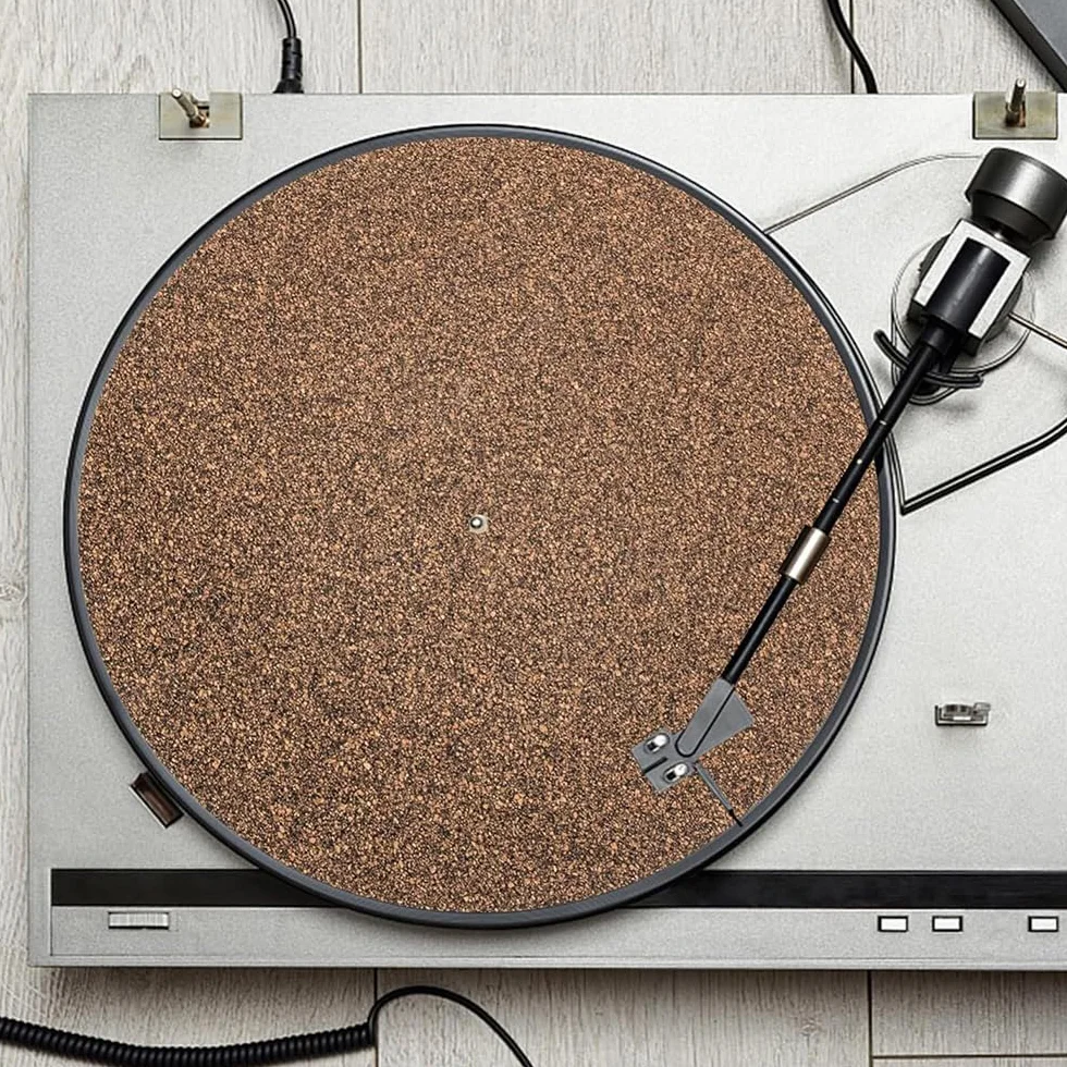 Sarini Gramofon 30 cm, mata antypoślizgowa z korka, antypoślizgowa mata antypoślizgowa antystatyczna płyta winylowa, antypoślizgowa mata do płyt LP
