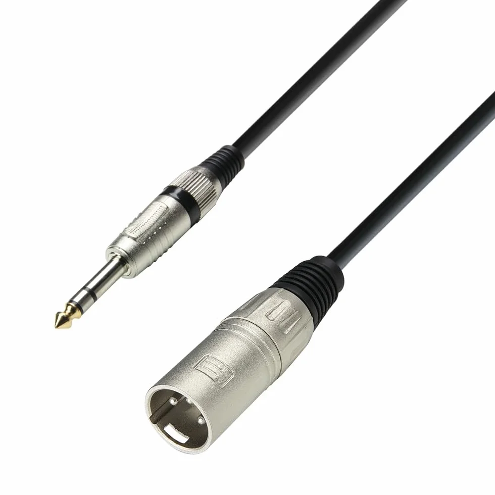 Adam Hall 3 Star Series 1 m XLR męski do 6,3 mm Jack stereo kabel mikrofonowy