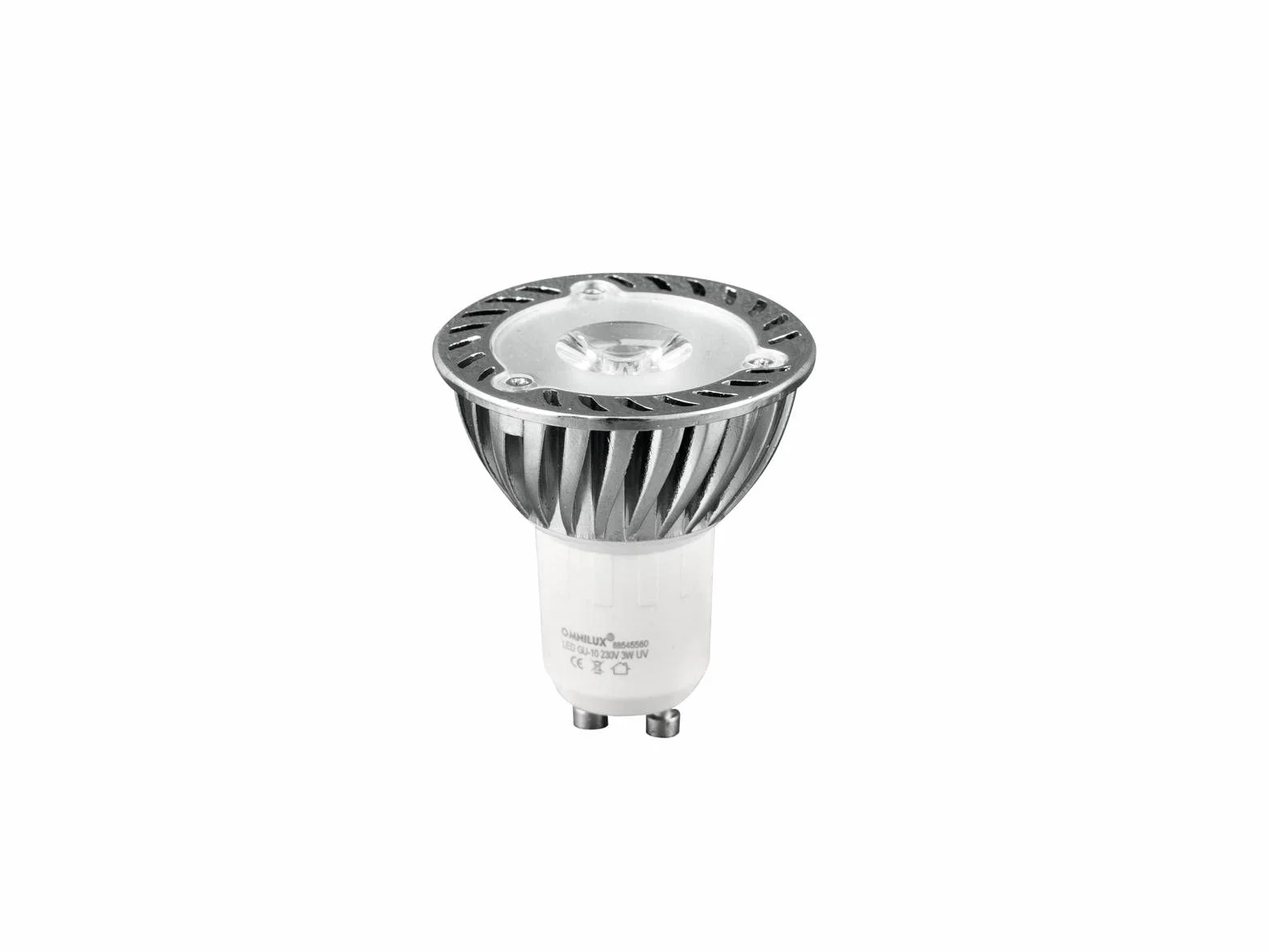 OMNILUX GU-10 230 V 1 x 3 W LED UV aktywny | specjalna lampa do efektów pokazowych