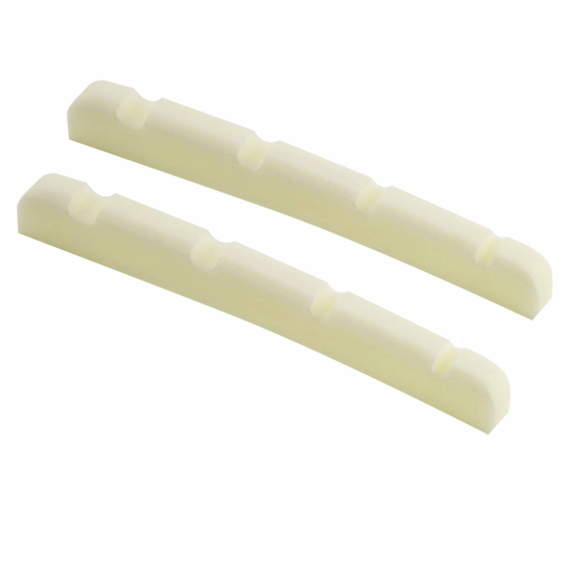 Musiclily Pro 41,91mm Siodełko Precision Bass Bone Nut do 4 Strun Fender Style P Bass, Kość Słoniowa (2 szt.)