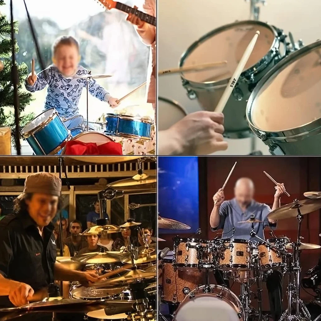 Pałeczki perkusyjne 5A, 5 par pałeczek perkusyjnych, akcesoria perkusyjne, akcesoria do instrumentów muzycznych, dla dzieci, studentów, dorosłych i początkujących