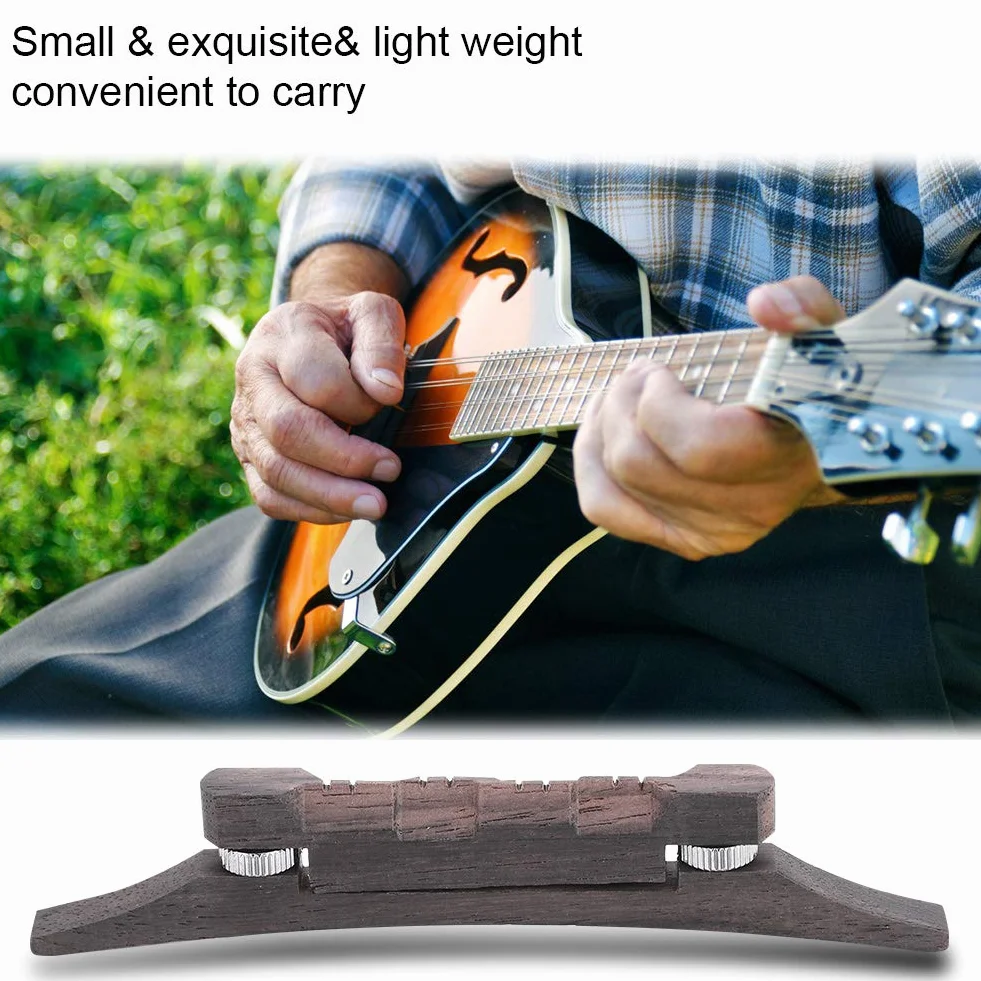 Regulowany most z mandoliny z rolączki, akcesorium wymiany instrumentu mostu Banjolele z Mostem Ulepszonym Strą