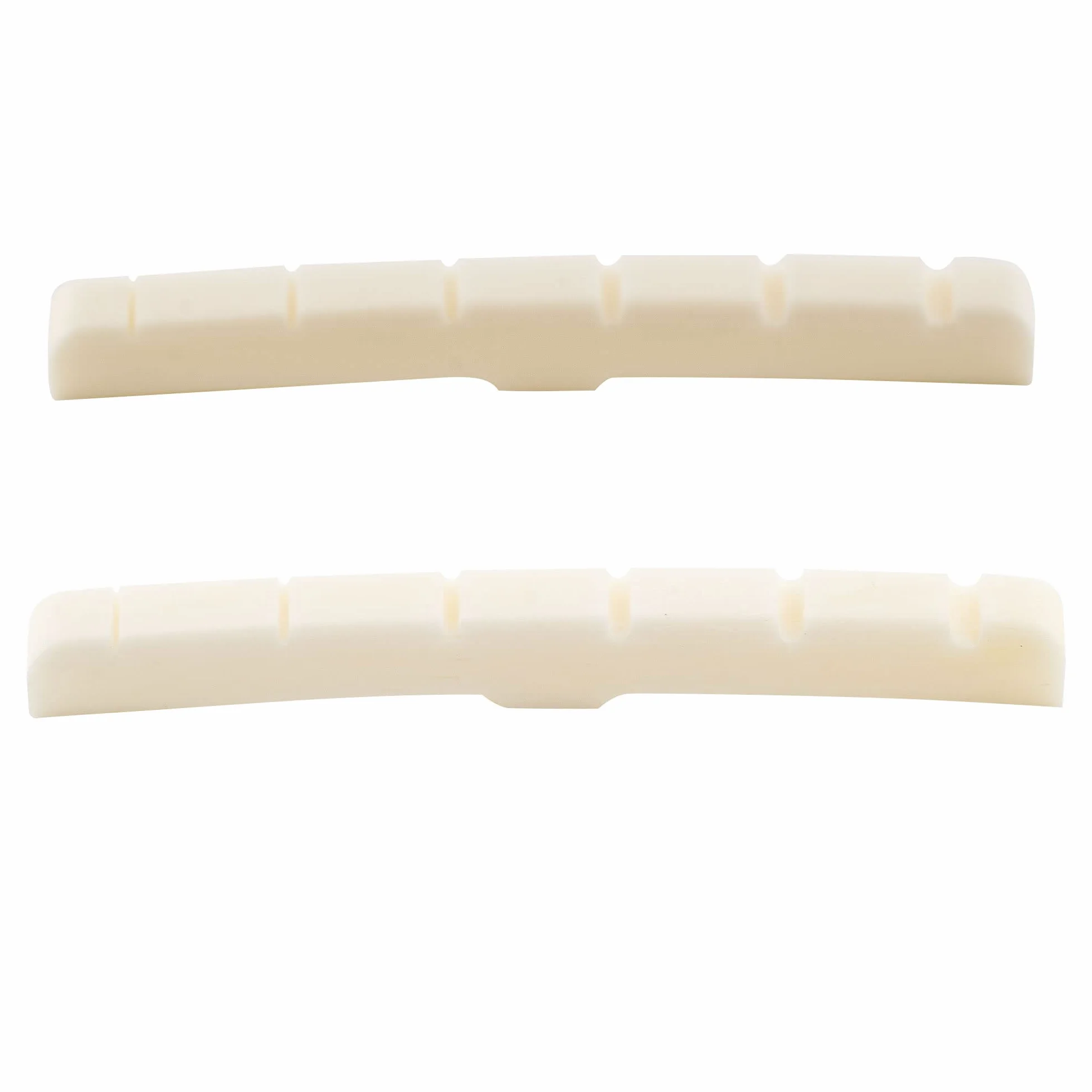 Musiclily Pro 43mm Typu Strat Kość Siodełko Nut do Gitary Elektrycznej 6-strunowej Fender Strat/Tele 43x3,2x5,1mm (2 szt)