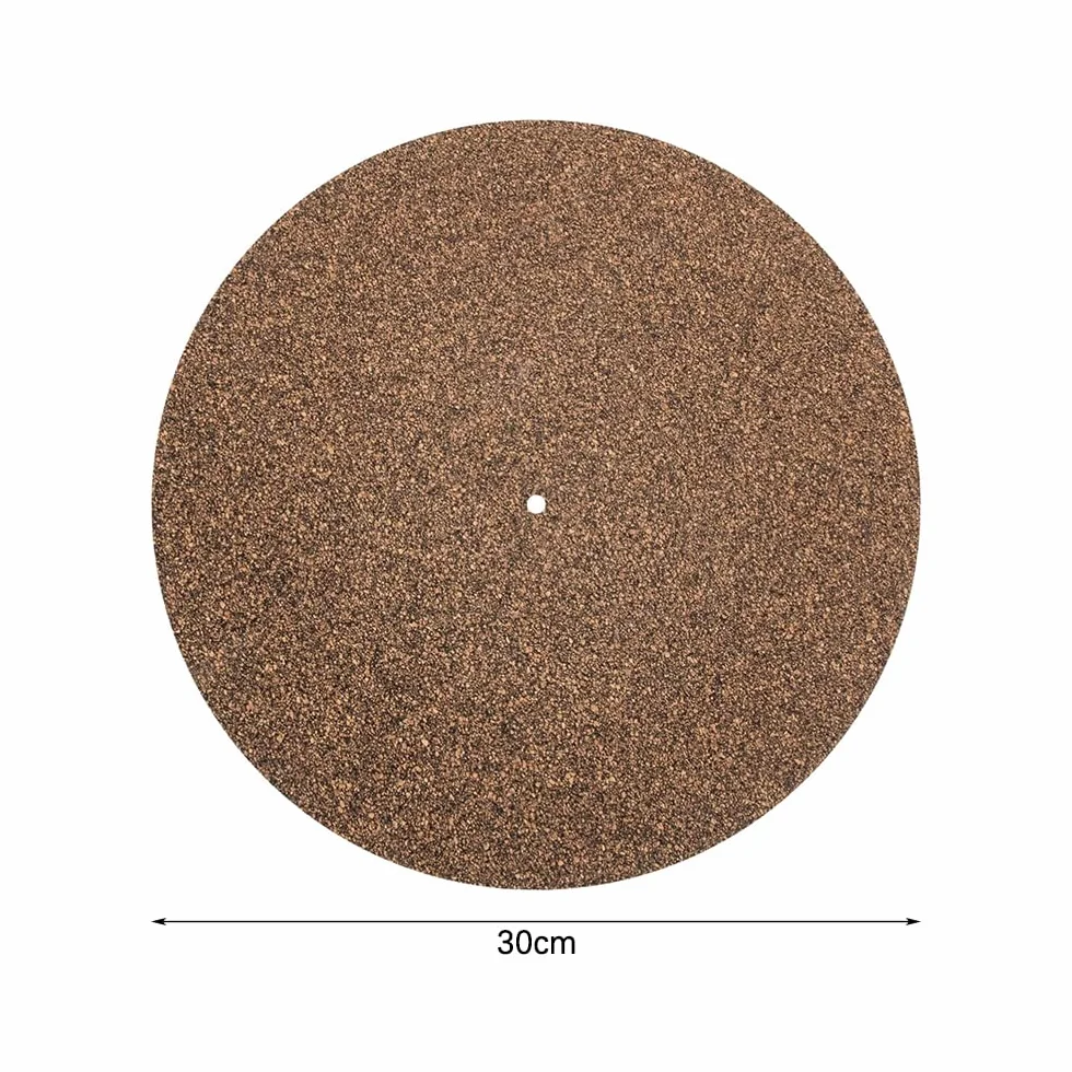 Sarini Gramofon 30 cm, mata antypoślizgowa z korka, antypoślizgowa mata antypoślizgowa antystatyczna płyta winylowa, antypoślizgowa mata do płyt LP
