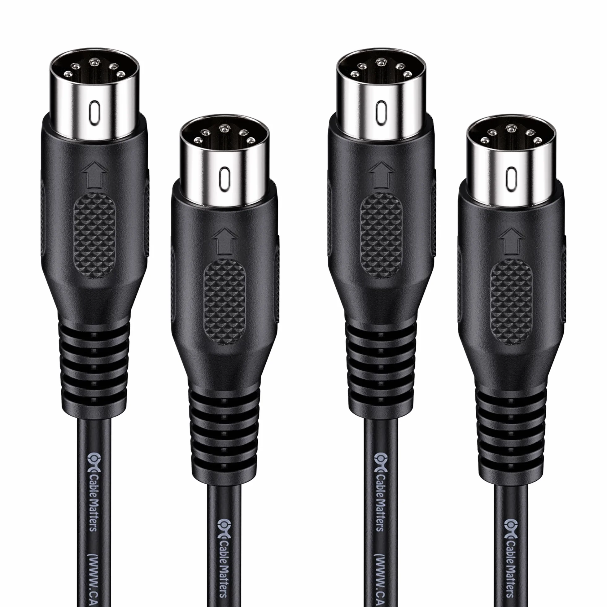 Cable Matters 2-pak 5-pinowy kabel DIN MIDI, 5-pinowy kabel MIDI - 1,8 m