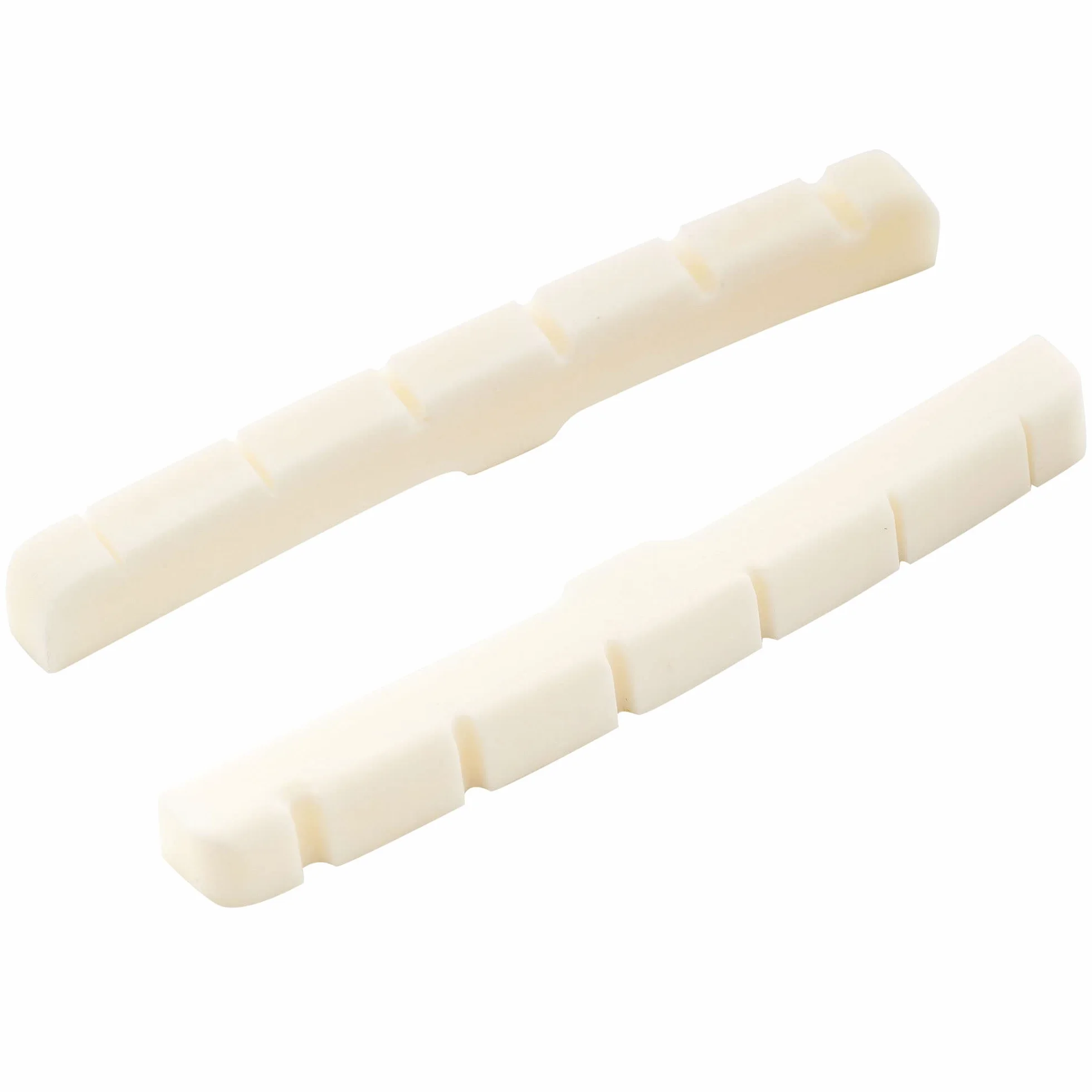 Musiclily Pro 43mm Typu Strat Kość Siodełko Nut do Gitary Elektrycznej 6-strunowej Fender Strat/Tele 43x3,2x5,1mm (2 szt)