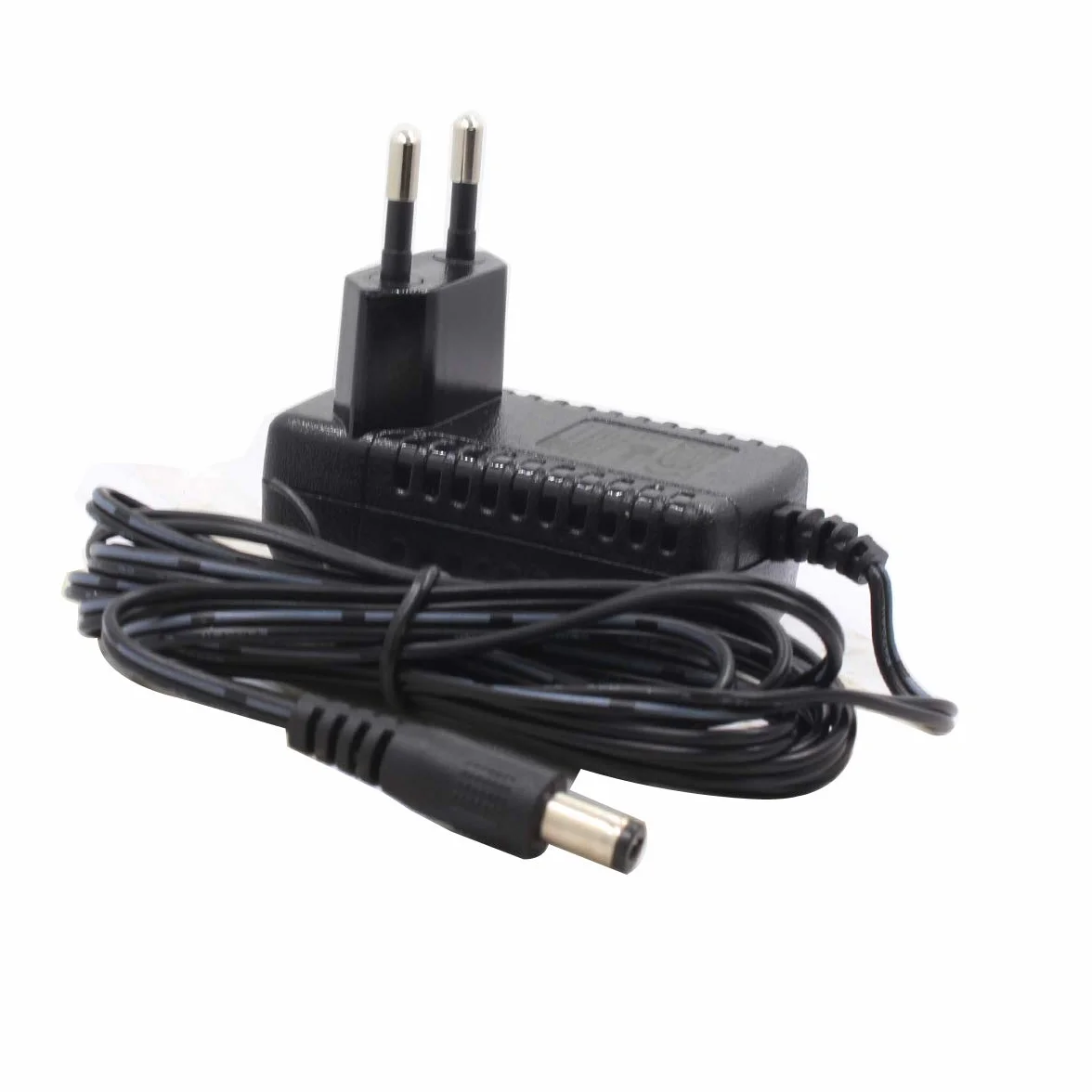 2-pak DC 9 V 1 A adapter zasilający, wtyczka 5,5 mm x 2,1 mm, średni dodatni