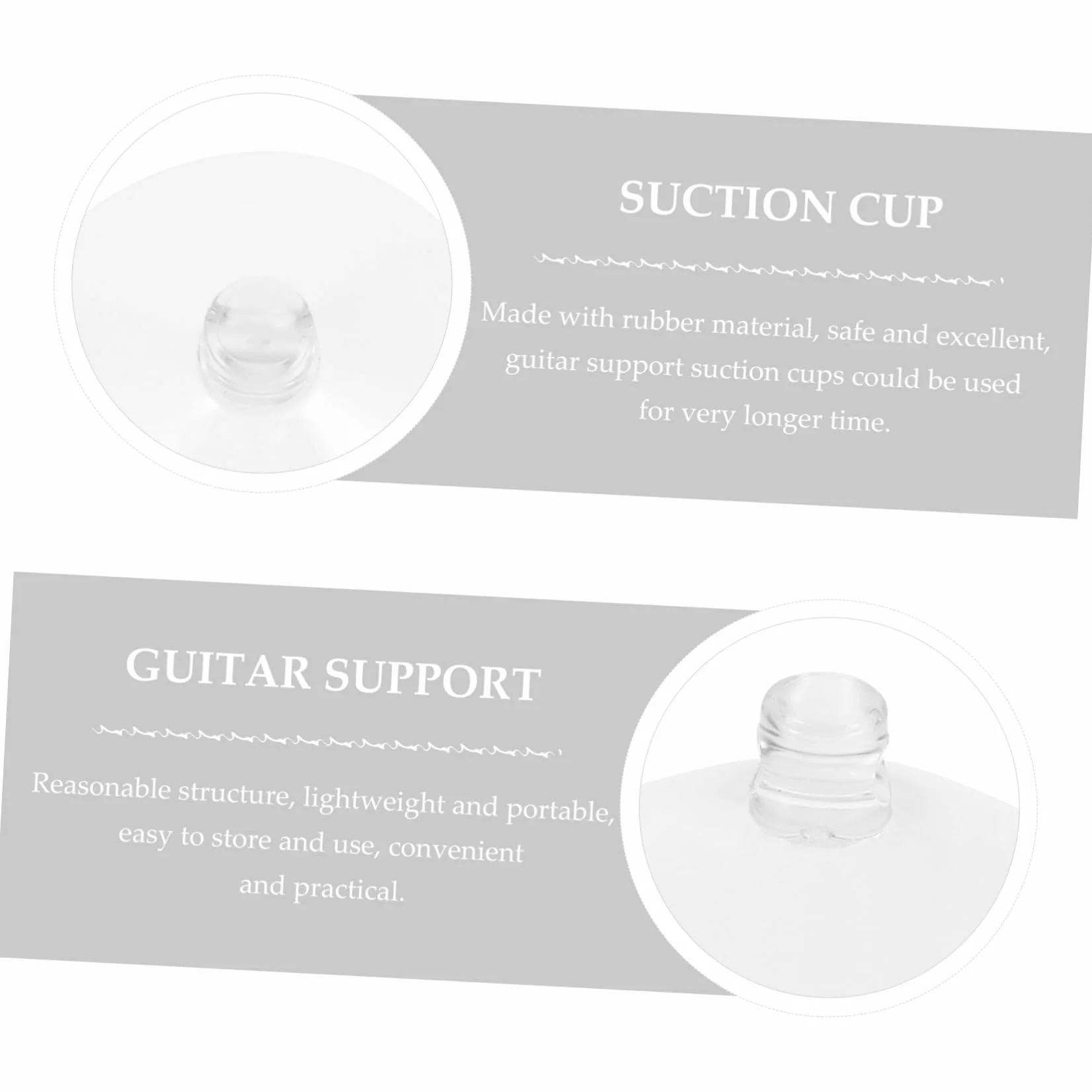 BESTonZON 4 Sztuk Przezroczysta Przyssawka Przezroczysta Przyssawka Gitara Wsparcie Przyssawki Gumowa Przyssawka Do Gitary Wsparcie Przezroczysta Gumowa Przyssawka Gitara Części Do Wsparcia