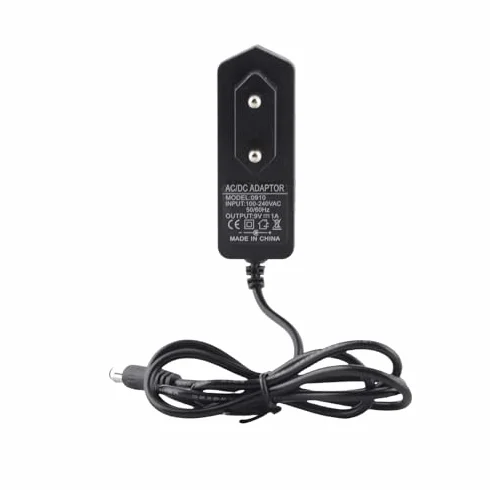 Uniwersalny Zasilacz 9V AC/DC, 8 X 5 X 2 Cm, Zasilacz do Wielu Klawiatur Elektrycznych, Pianin Cyfrowych, Pedałów, Wzmacniaczy itp., Pojedynczy Efektor 100-240 V