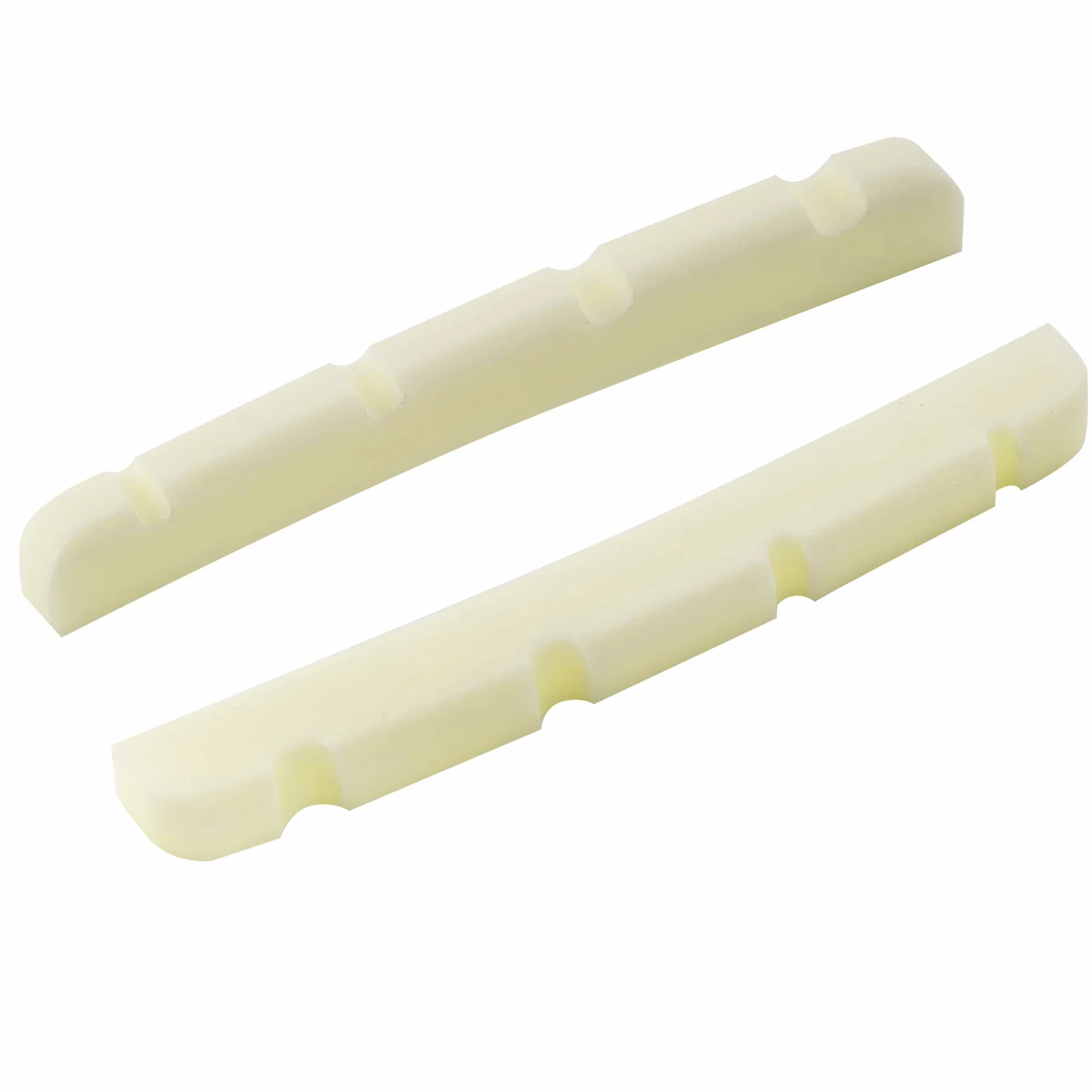 Musiclily Pro 41,91mm Siodełko Precision Bass Bone Nut do 4 Strun Fender Style P Bass, Kość Słoniowa (2 szt.)