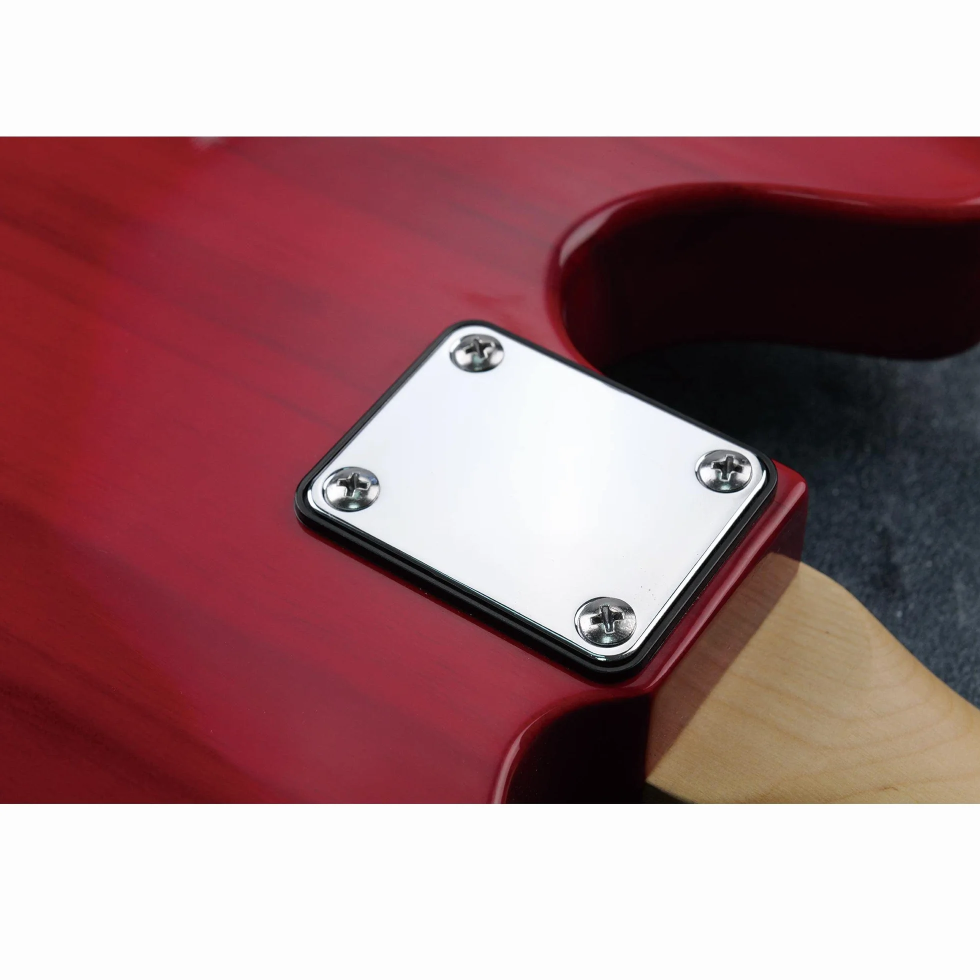 Musiclily Metal Płytka Mocowania Gryfu Gitara Neck Plate do Gitary Elektrycznej Basu Fender, Chrom