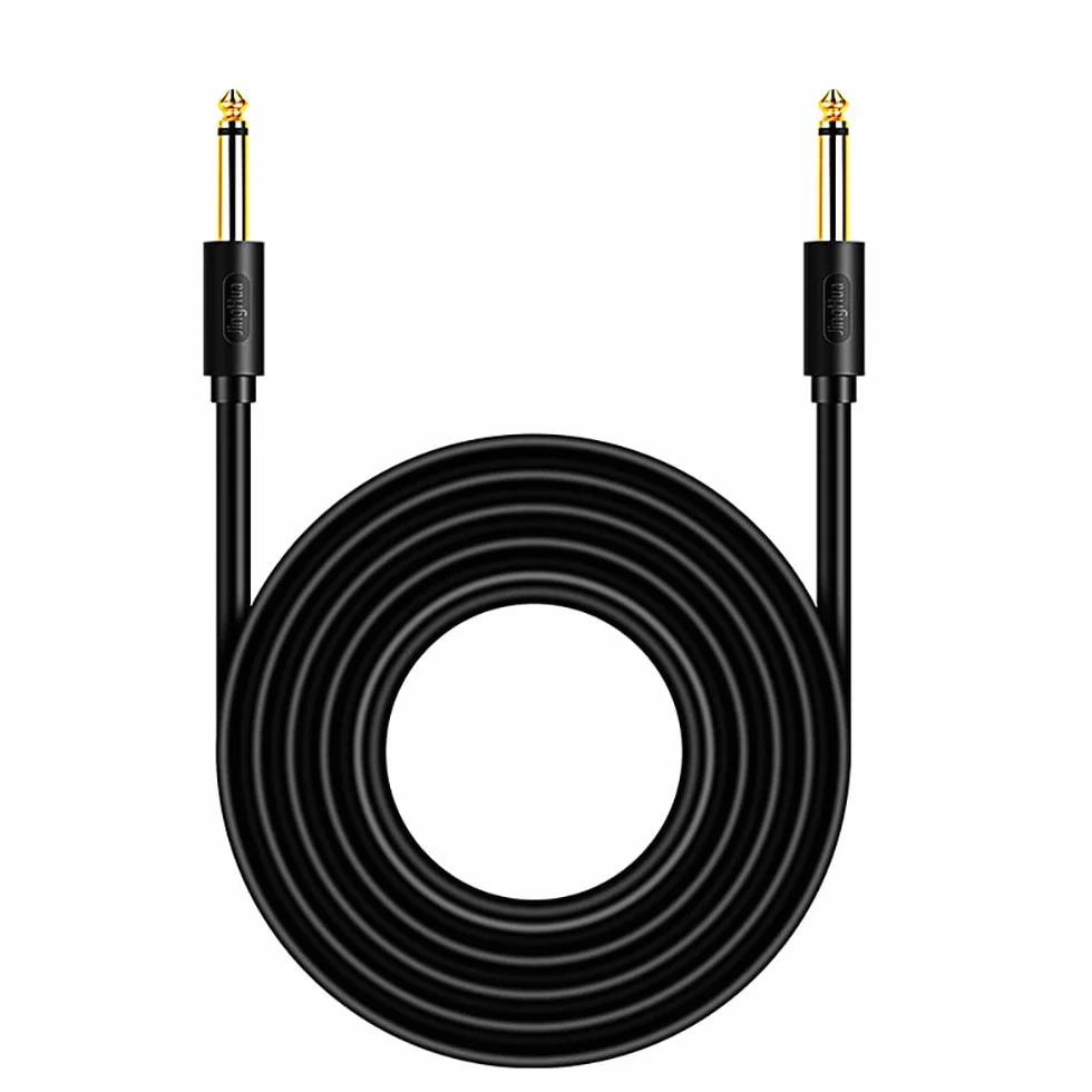 Profesjonalny kabel audio Jack, kabel do gitary elektrycznej 6,35 mm męski na męski 6,35 mm do podłączenia instrumentów muzycznych, basów elektrycznych, klawiatur, wzmacniaczy, mikserów, gitar i