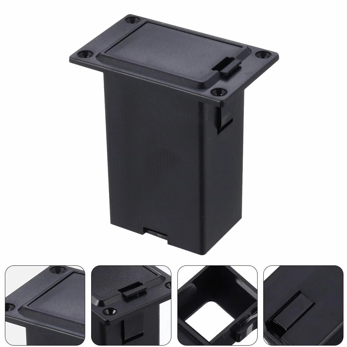 Battery Box for Guitar Pickup Acoustic Pickup Parts Stable Power Supply Guitar Case Accessories Easy Installation