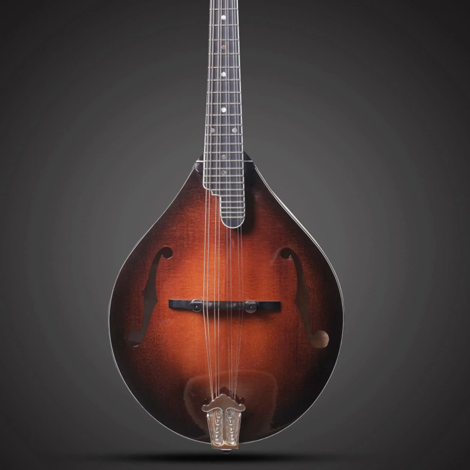 Alomejor Most mandolinowy hebanowy mandolina sznurek mostek regulowany kompensowana wysokość mostek do części muzycznych mandoliny