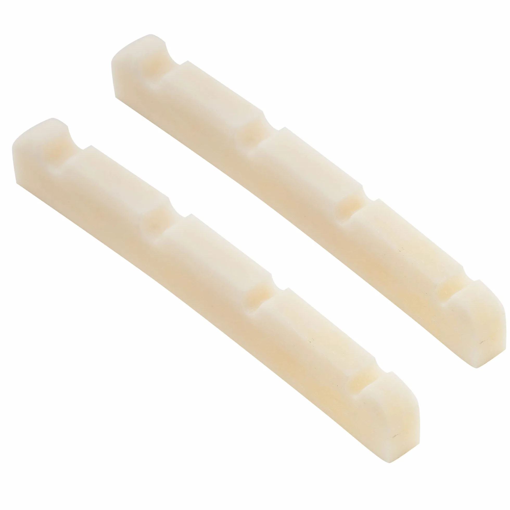 Musiclily Pro Kość Siodełko J Bass Nut do Gitary Basowej 4-strunowej typu Jazz Bass,39,9x3,2x4,8mm (2 szt)
