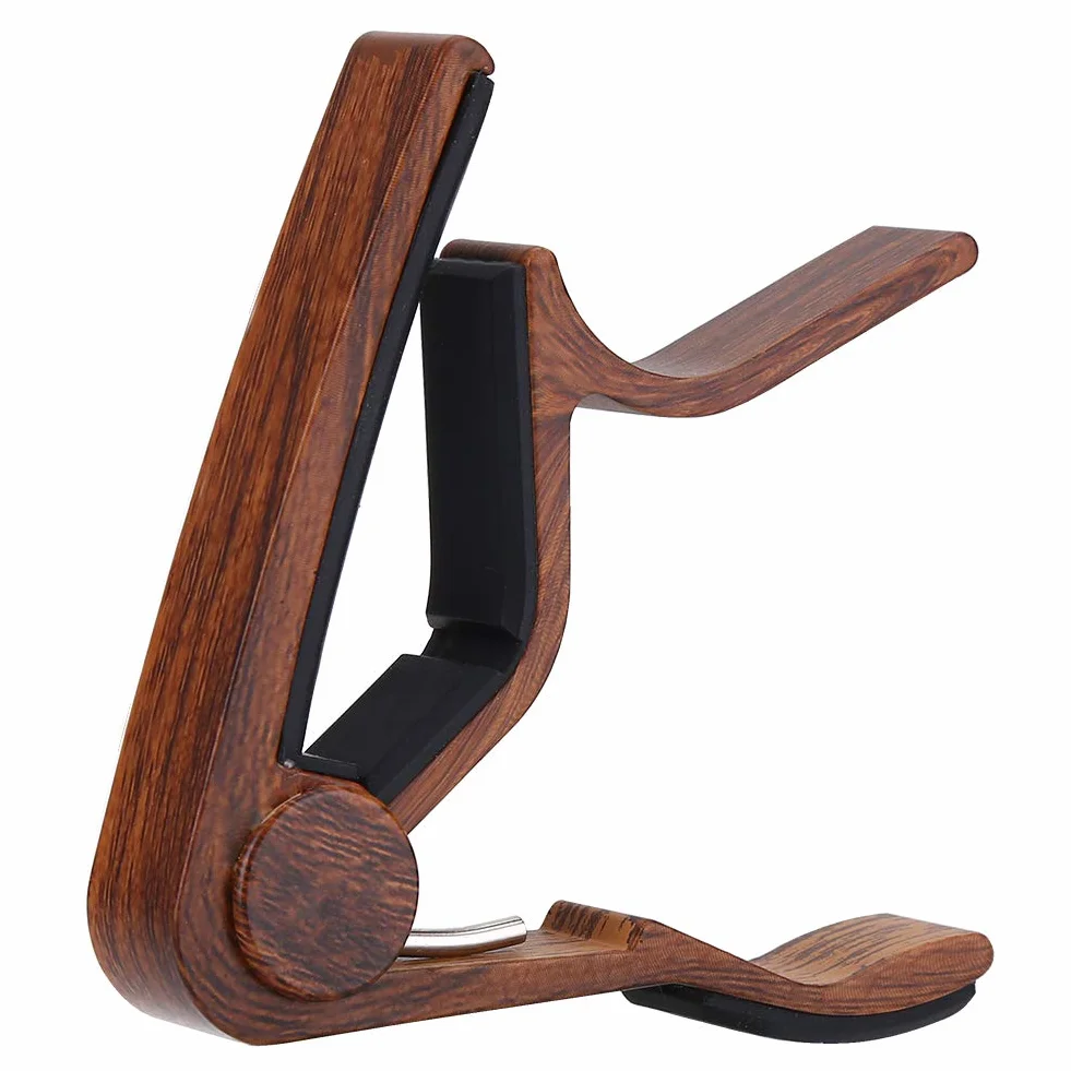 Alomejor Capo do gitary akustycznej i elektrycznej ze stopu aluminium Quick Change ukulele Capo instrumenty akcesoria