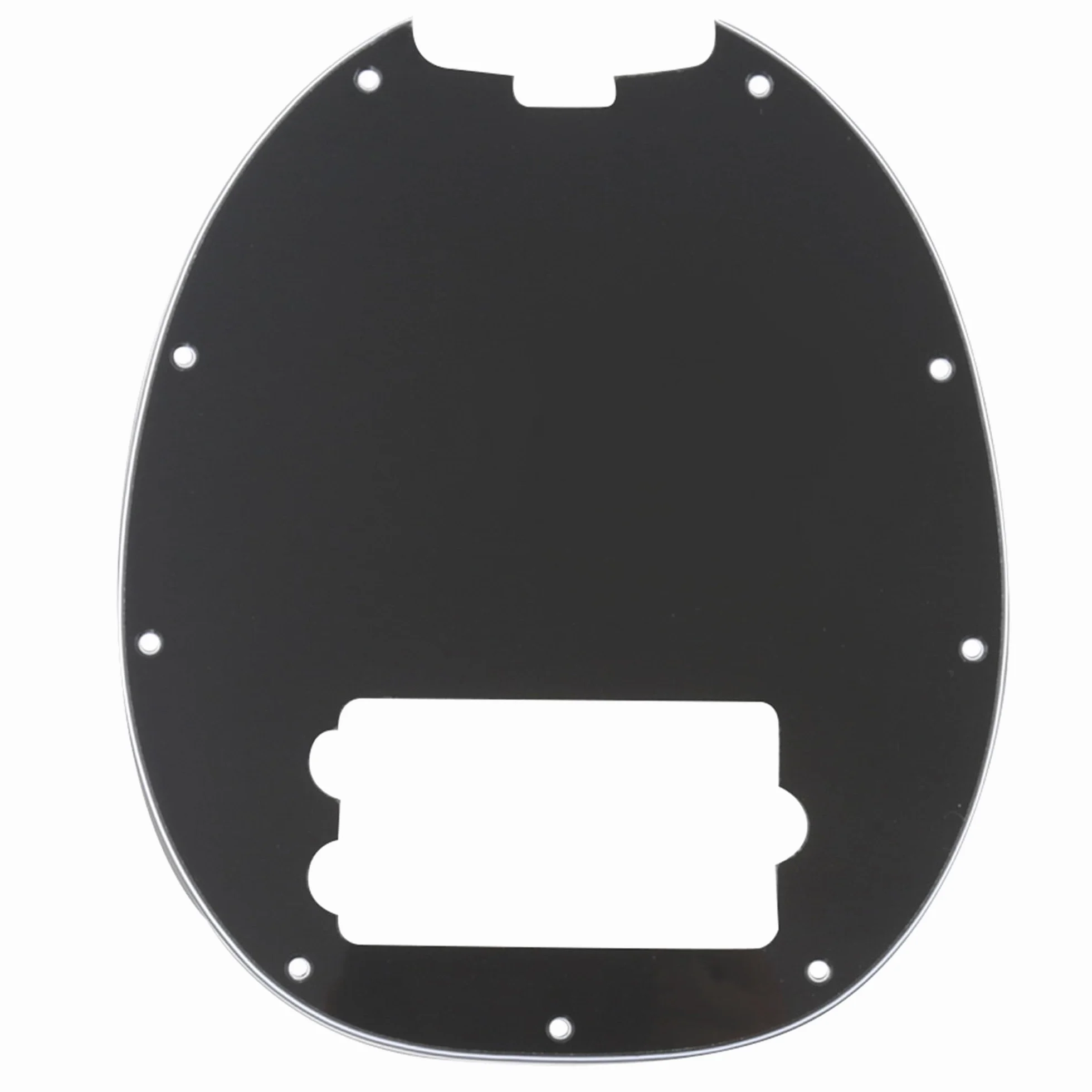 Musiclily 9 Otworów Pickguard Basu do 4-strunowy Music man Stingray Bass, 3 warstwowy Czarny