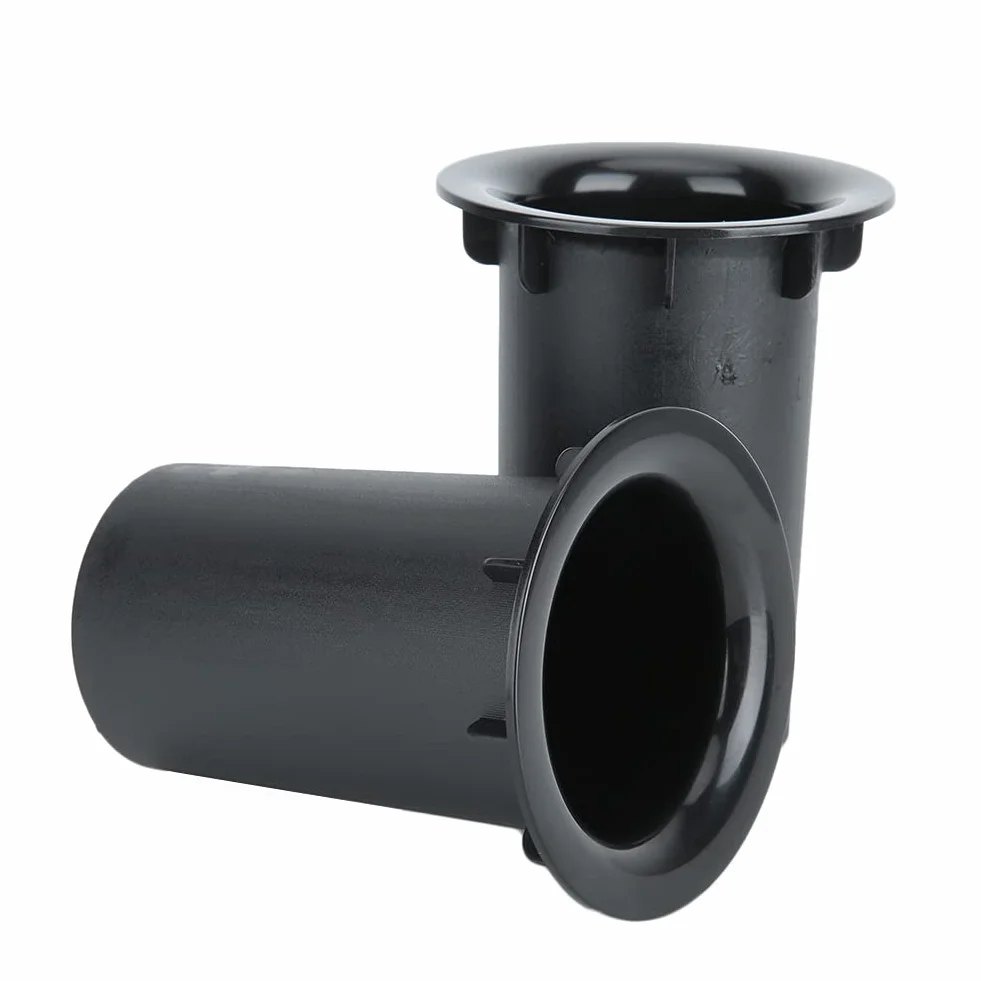 Fdit Rury przyłączeniowe do wzmacniaczy basów, subwoofera Air Ports Repalcement & DIY 71 mm x 102 mm obudowa głośnika rura przyłączeniowa, 2 sztuki (czarne)