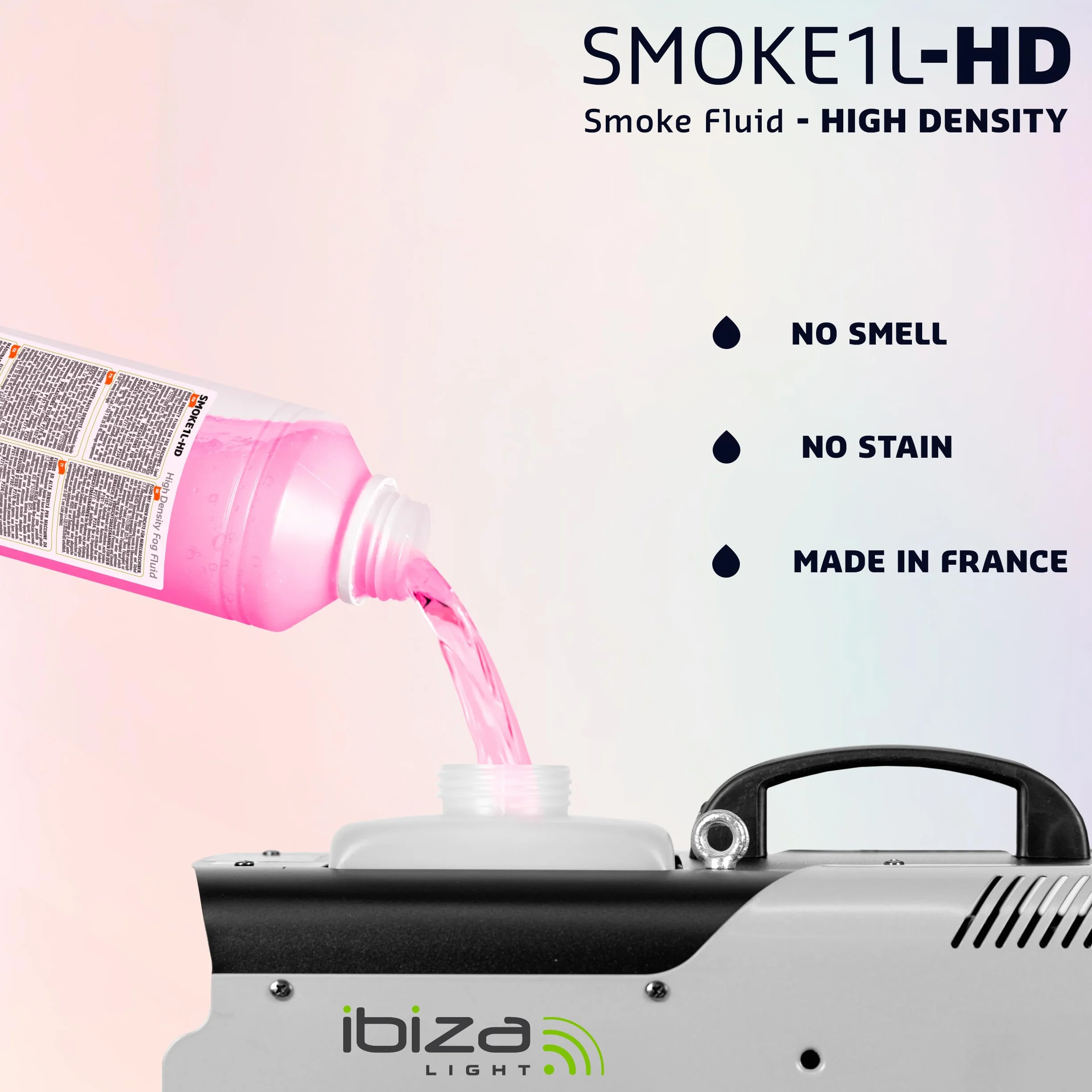 Ibiza - SMOKE1L-HD - Płyn do maszyn do dymu o wysokiej gęstości - 1 litr