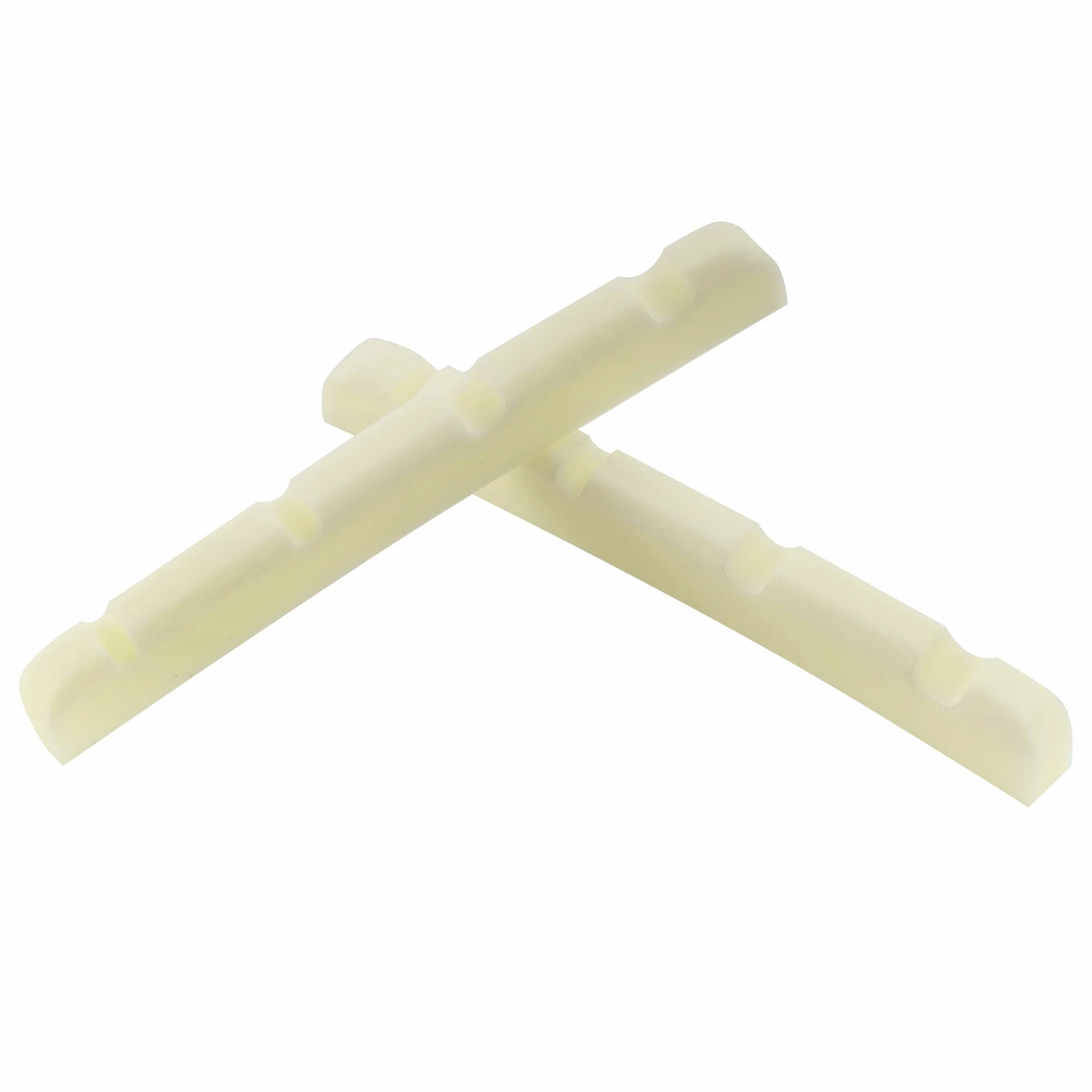 Musiclily Pro 41,91mm Siodełko Precision Bass Bone Nut do 4 Strun Fender Style P Bass, Kość Słoniowa (2 szt.)