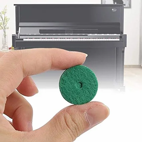 Podkładki z filcu fortepianowego, 22mm poduszki z filcu fortepianowego Podkładki z filcu fortepianowego Podkładki do niwelacji fortepianu Narzędzia do regulacji fortepianu Podkładki do klawiatury Podkładki do balansu Wymiana części pianina Zielony 90 sztu