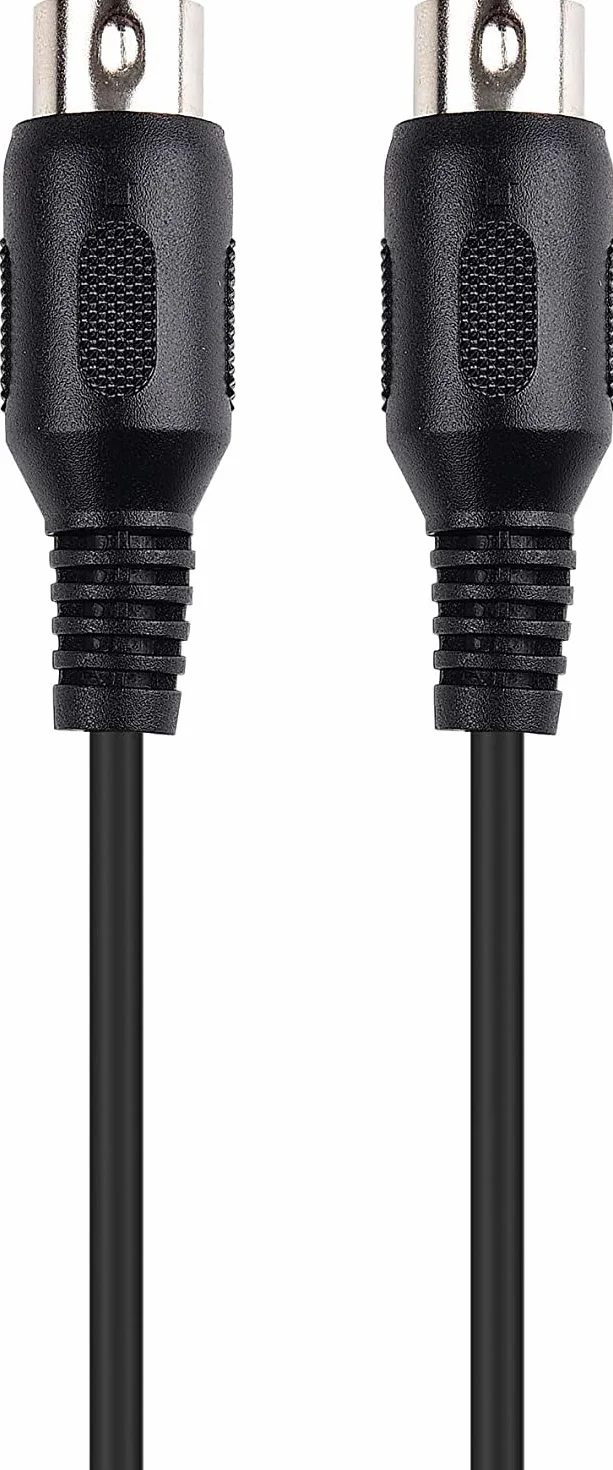 Wysokiej jakości kabel MIDI 5-biegunowy wtyk DIN 5 m, czarny, używany do elektronicznego kabla audio, klawiatury MIDI, syntezatora, interfejsu audio, sekwencera, pedał wielozadaniowy (5)