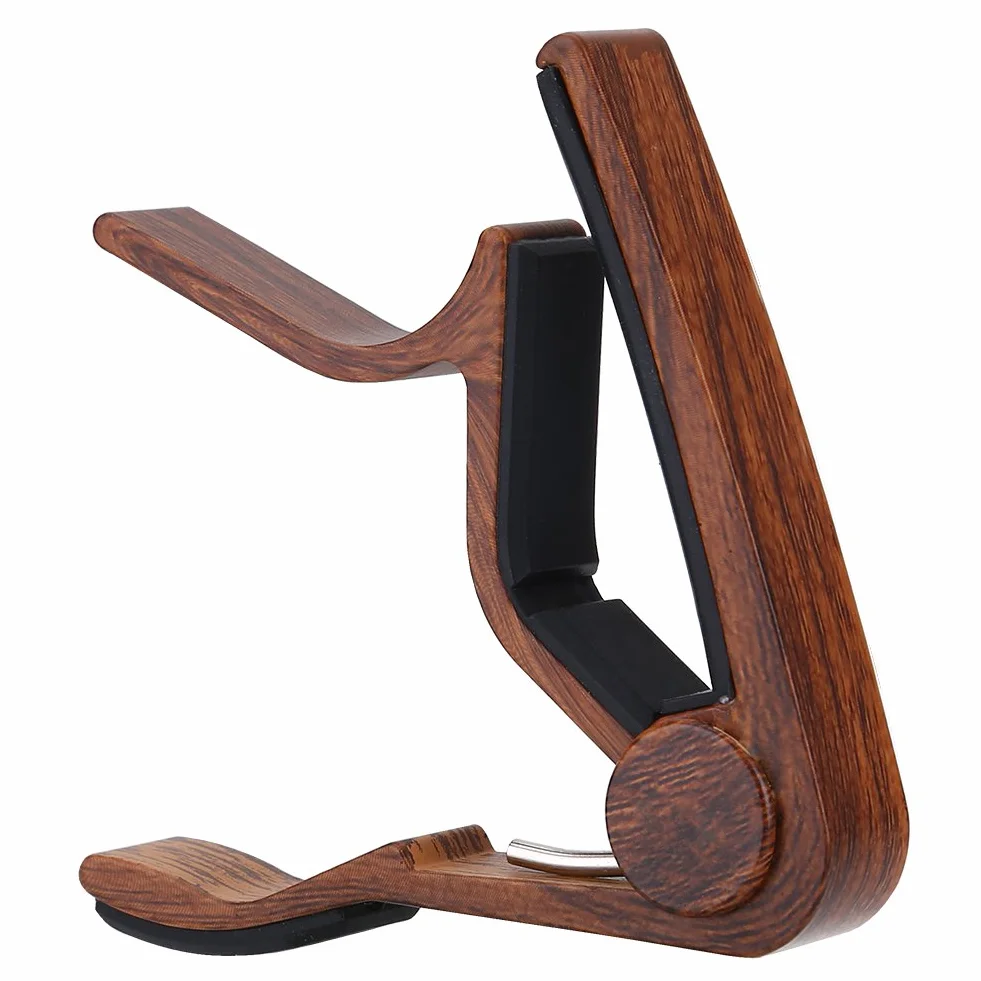 Alomejor Capo do gitary akustycznej i elektrycznej ze stopu aluminium Quick Change ukulele Capo instrumenty akcesoria