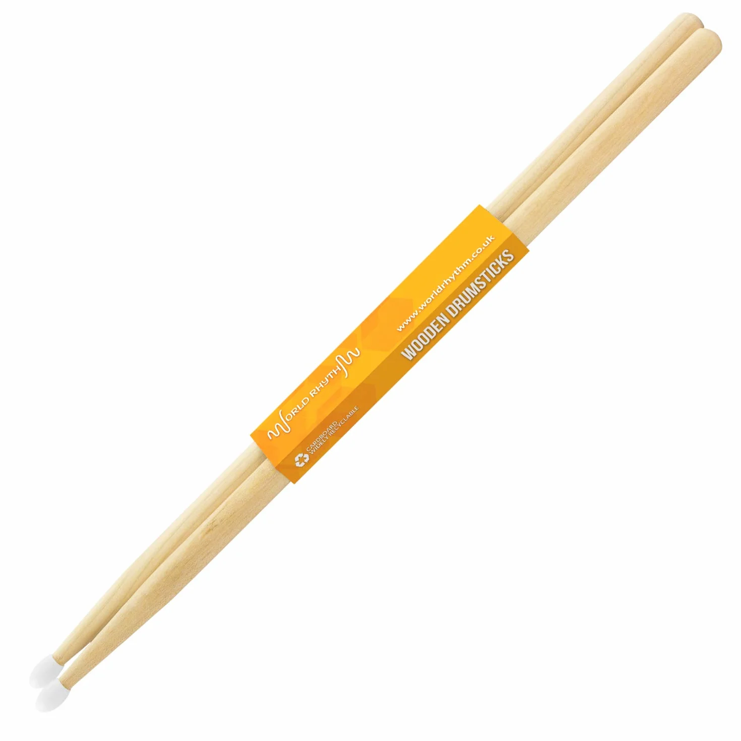 World Rytm Pałeczki 5A od World Rhythm - nylonowa końcówka para 5A klonowe pałeczki perkusyjne, naturalne, WR-609