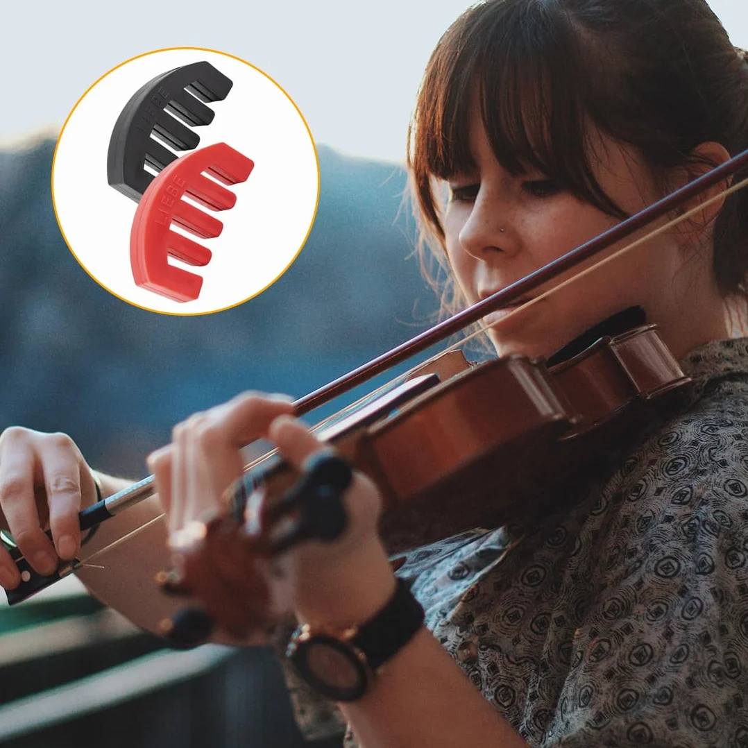 2 szt. tłumik skrzypce do skrzypc ciche wycieczki okrągłe czarne skrzypce wyciszenie ultra praktyczny do instrumentów muzycznych