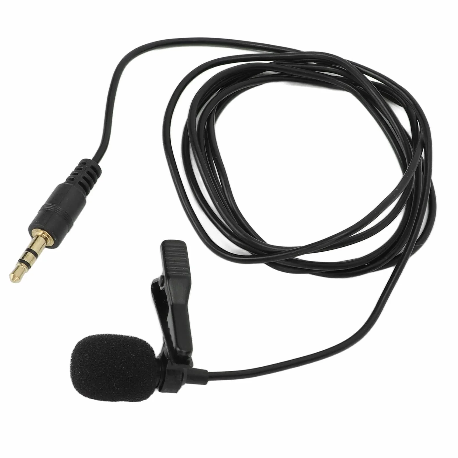 Mikrofon Krawatowy 3,5 Mm Profesjonalny Mikrofon Przypinany do Klapy Lav Mic do Nagrywania Wideo, Lavalier Lapel Mikrofon do Nagrywania Mikrofonu do Telefonu Android