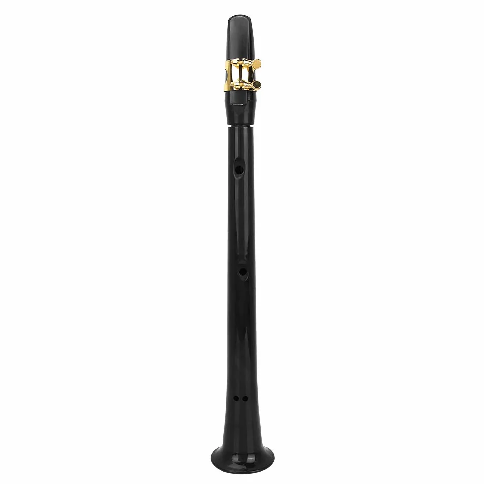 Prosty mini saksofon, przenośny kieszonkowy saksofon do ćwiczeń saksofon z kieszonką na stroik, mini saksofon instrument dęty drewniany Bb Tune Recorder dla dzieci