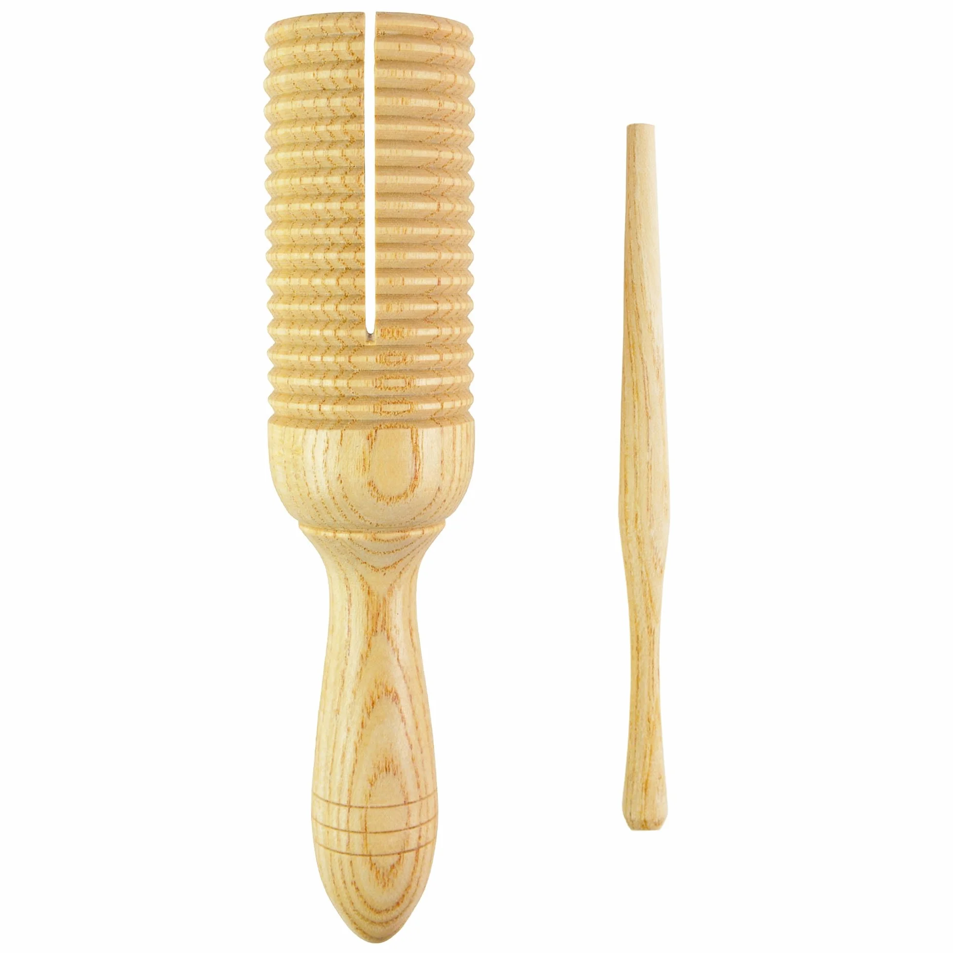 A-Star Single Wooden Guiro Tone Wood Block Agogo with Beater - rytmiczny instrument perkusyjny
