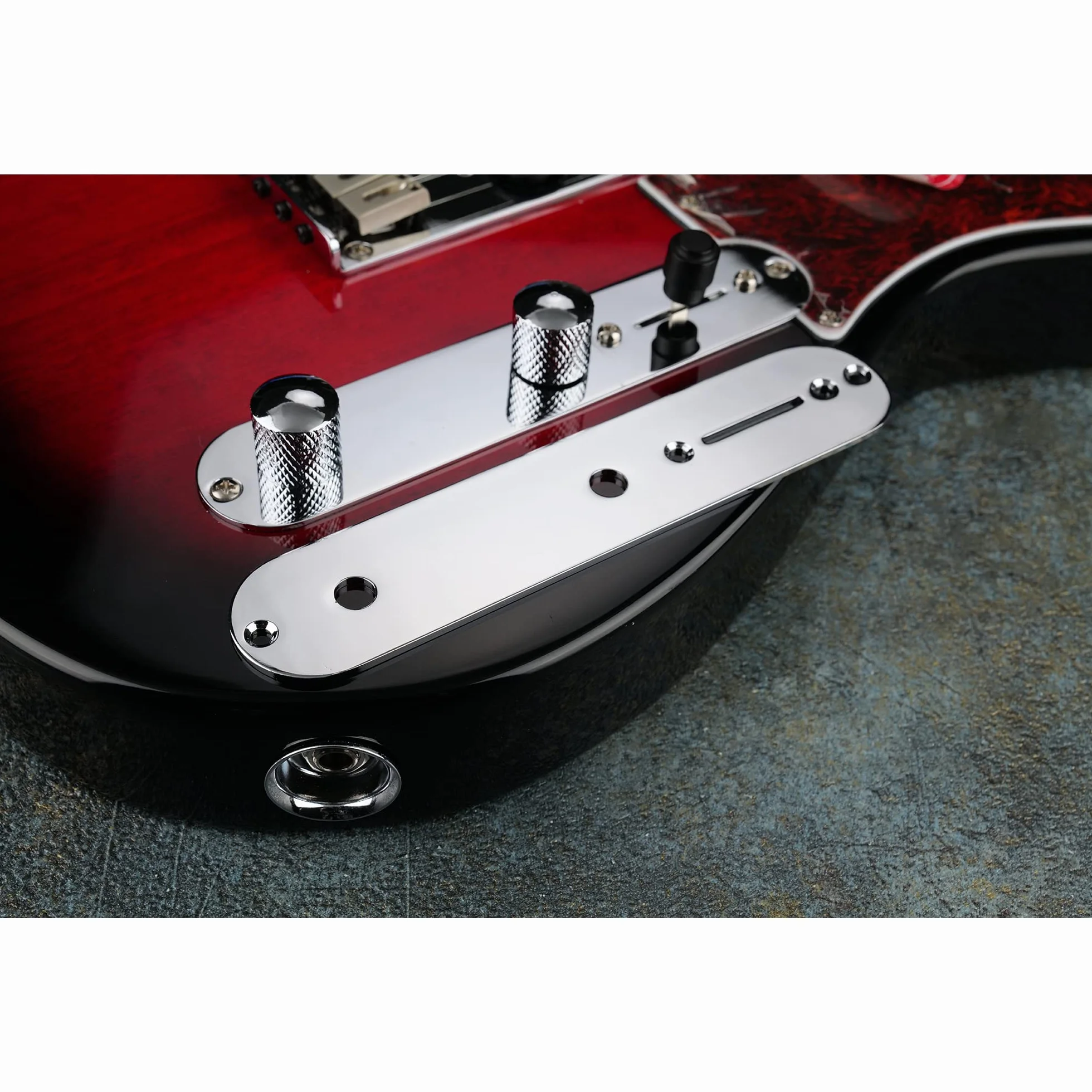 Musiclily 32mm Płytka Kontrolna do Gitary typu Telecaster Tele, Chrom